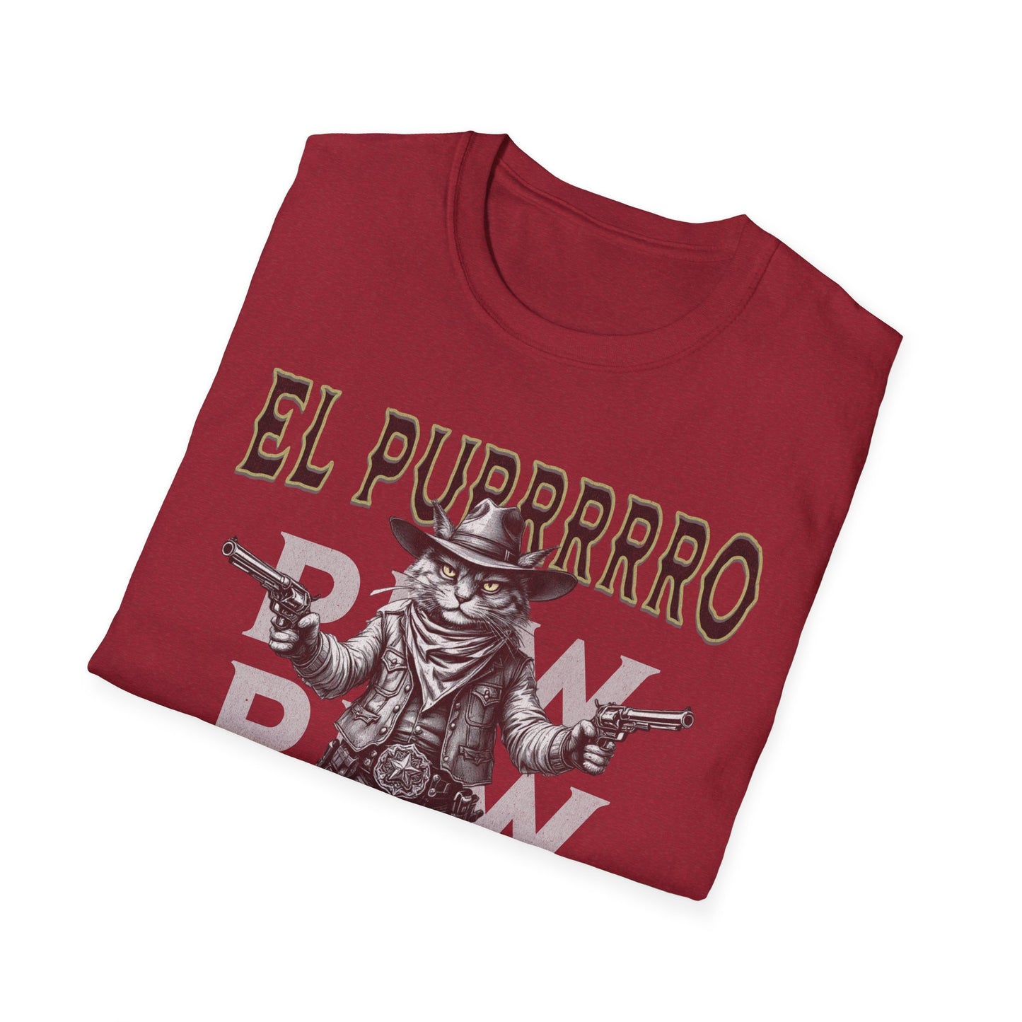 El Purrrro Unisex T-Shirt, Funny Cat Lover Tee, Gift for Pet Owners, Casual Wear, Lighthearted Humor Apparel