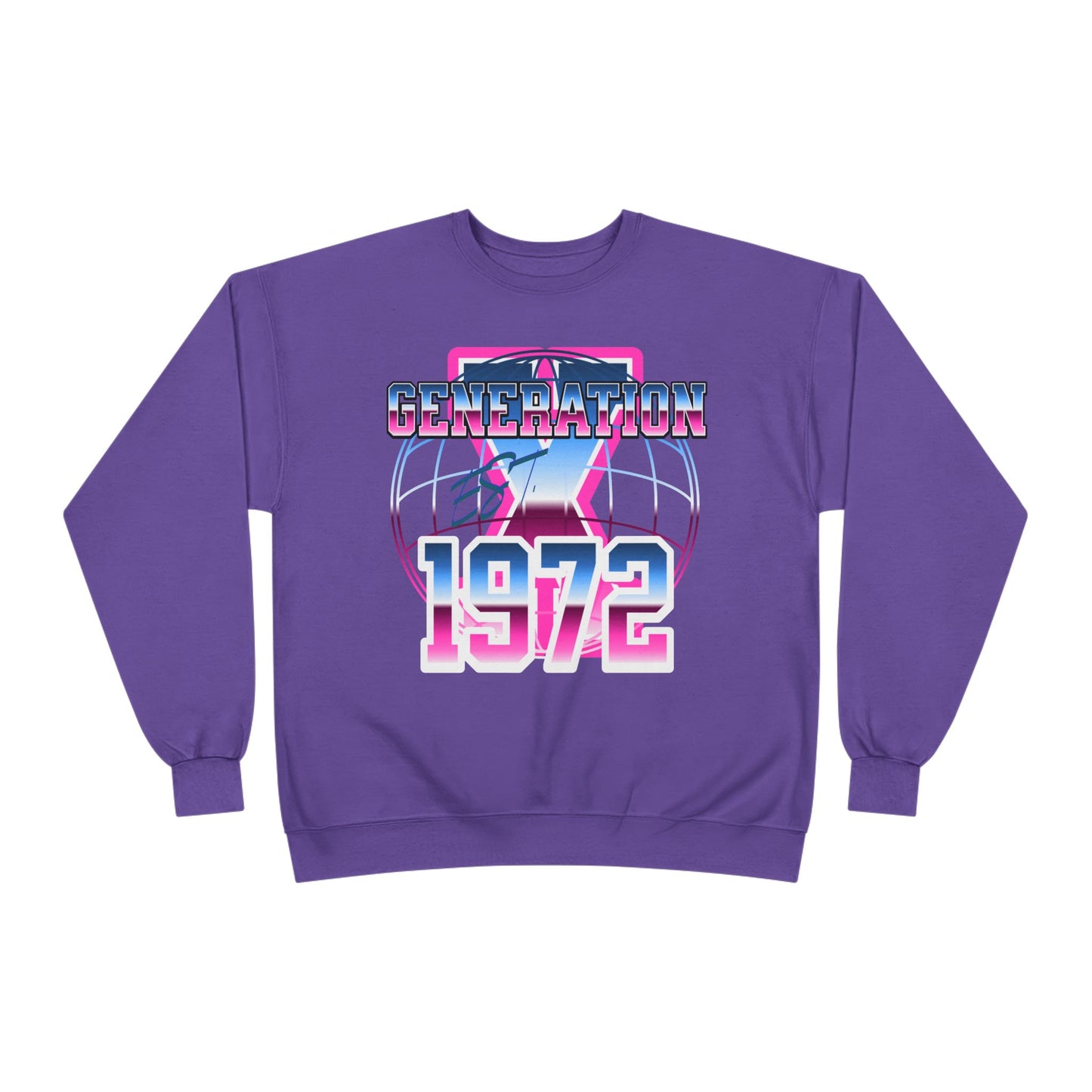 Vintage Generation 1972 Sweatshirt, Cozy Unisex Crewneck, Eco-Friendly Fashion, Retro Style Gift, Birthday Apparel, 70s Nostalgia