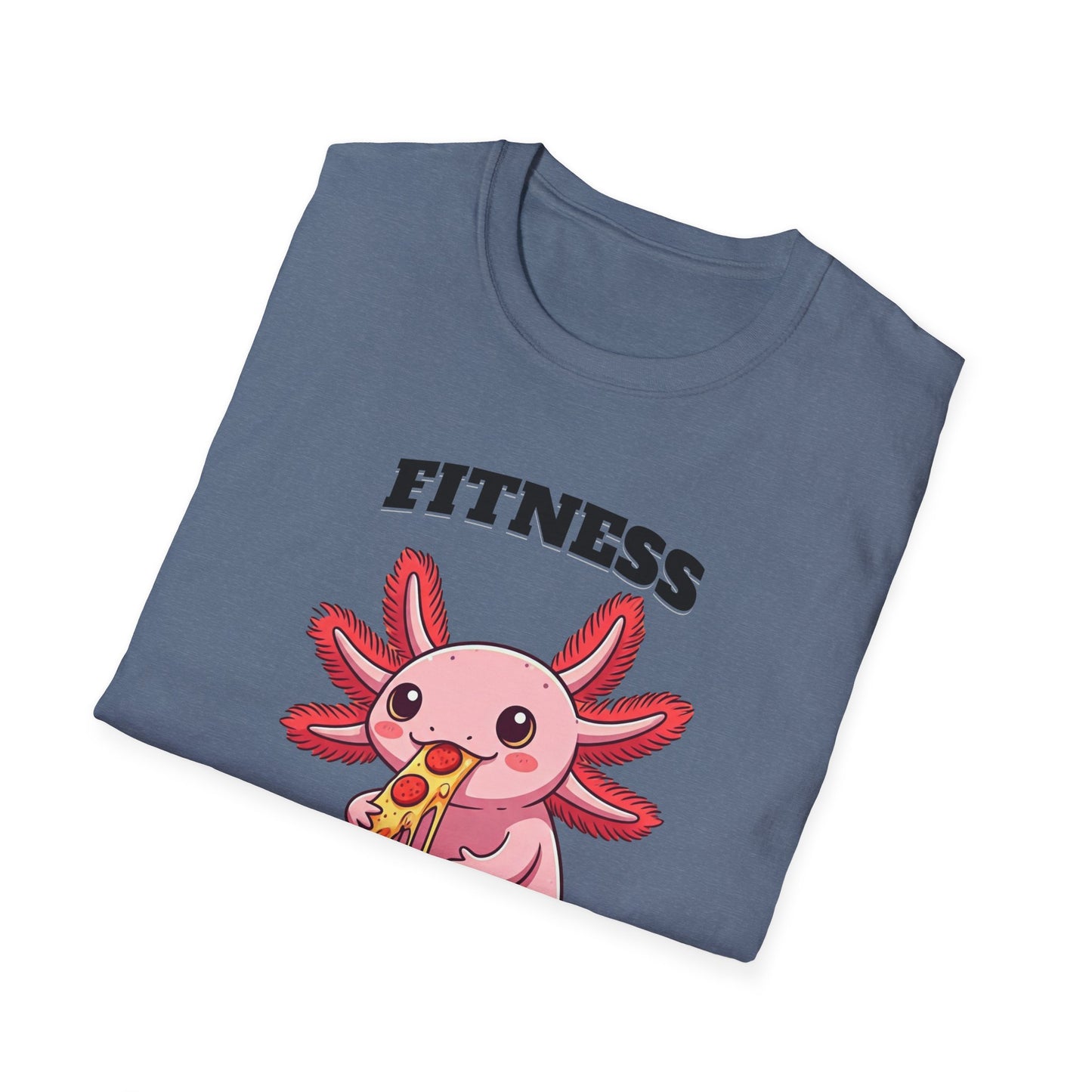 Fitness Axolotl Pizza T-Shirt for Gym Lovers