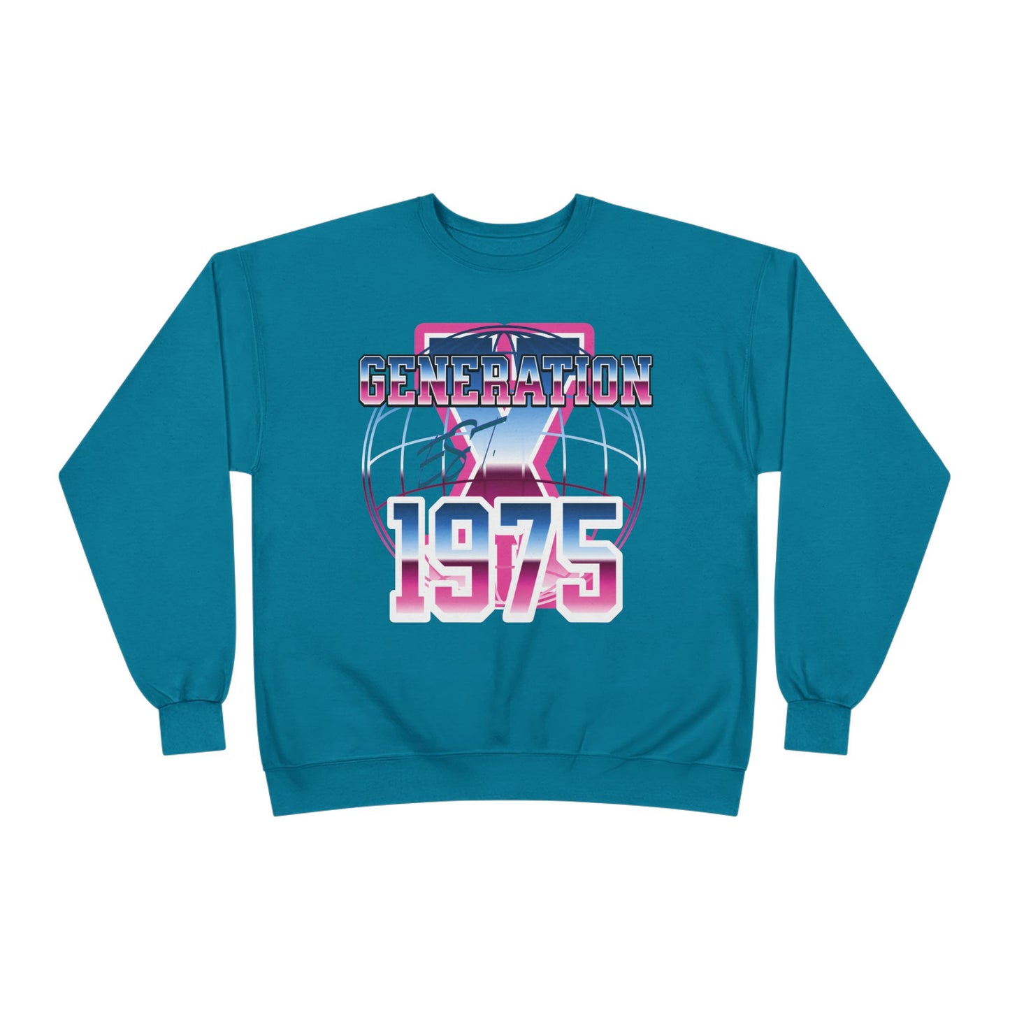 Vintage Generation 1975 Sweatshirt, Retro Crewneck, Eco-Friendly Apparel, Gift for Nostalgic Adults, Perfect for Parties and Celebrations