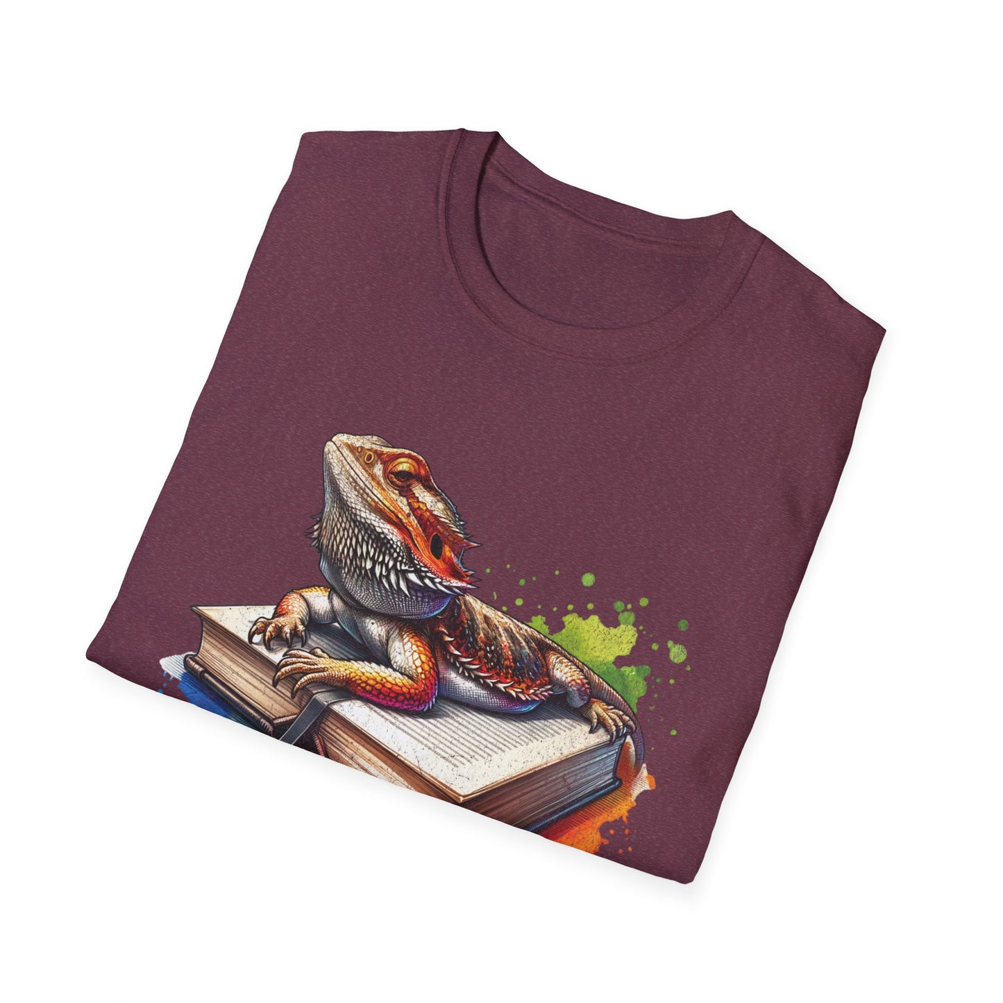 Bearded Dragon Book Unisex Softstyle T-Shirt
