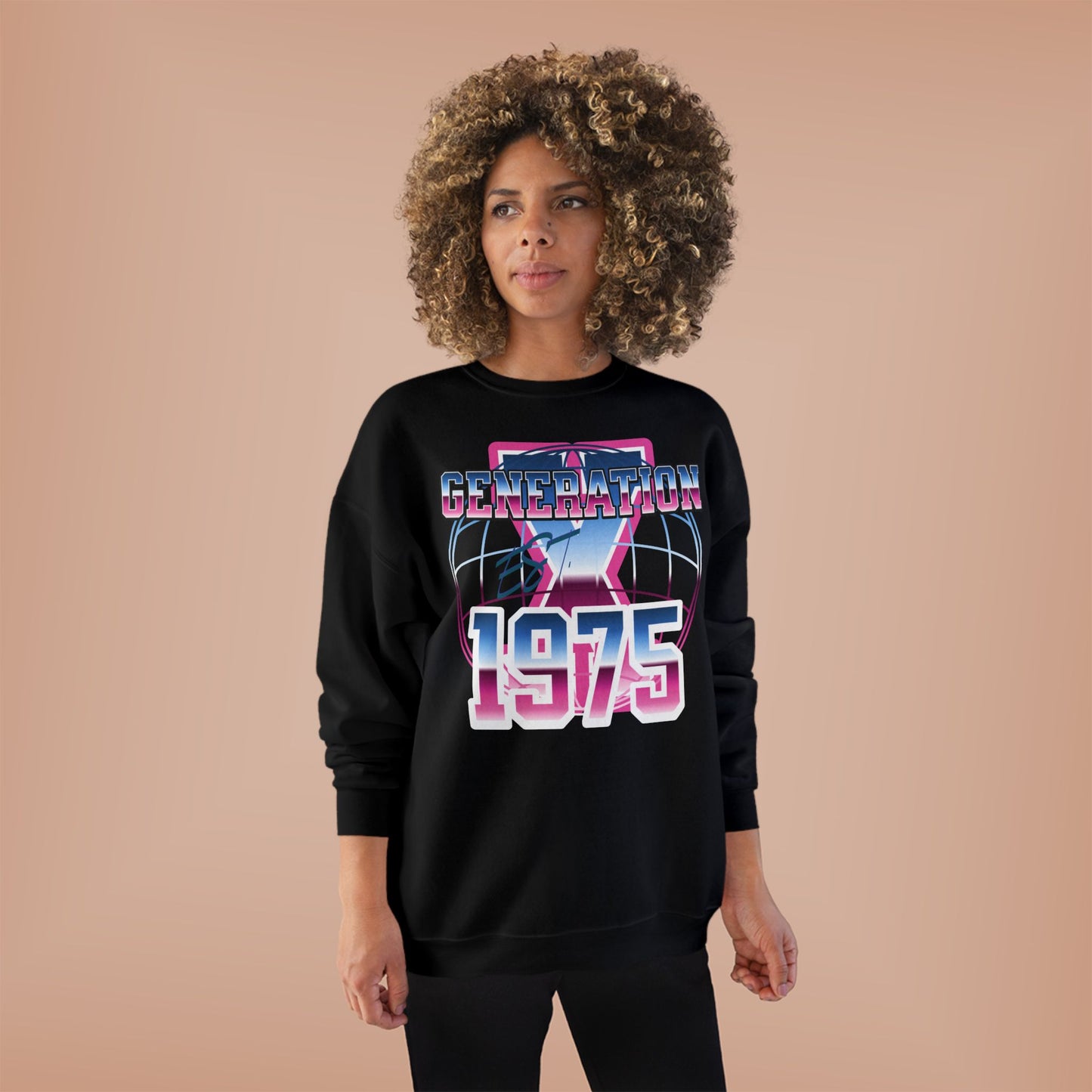Vintage Generation 1975 Sweatshirt, Retro Crewneck, Eco-Friendly Apparel, Gift for Nostalgic Adults, Perfect for Parties and Celebrations