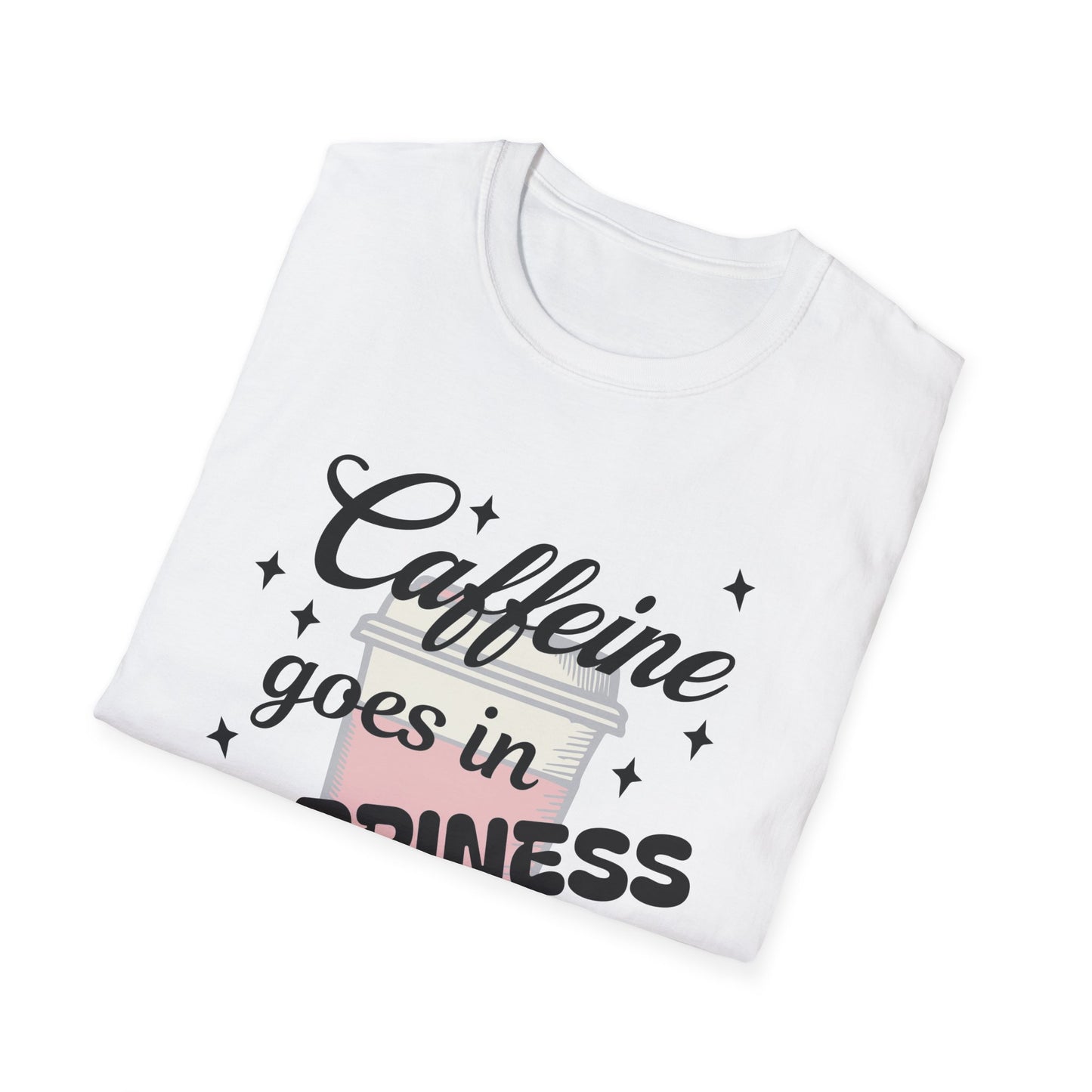 Caffeine & Happiness T-Shirt, Funny Coffee Lover Tee, Unisex Gift, 2022 Birthday Present, Casual Daily Wear