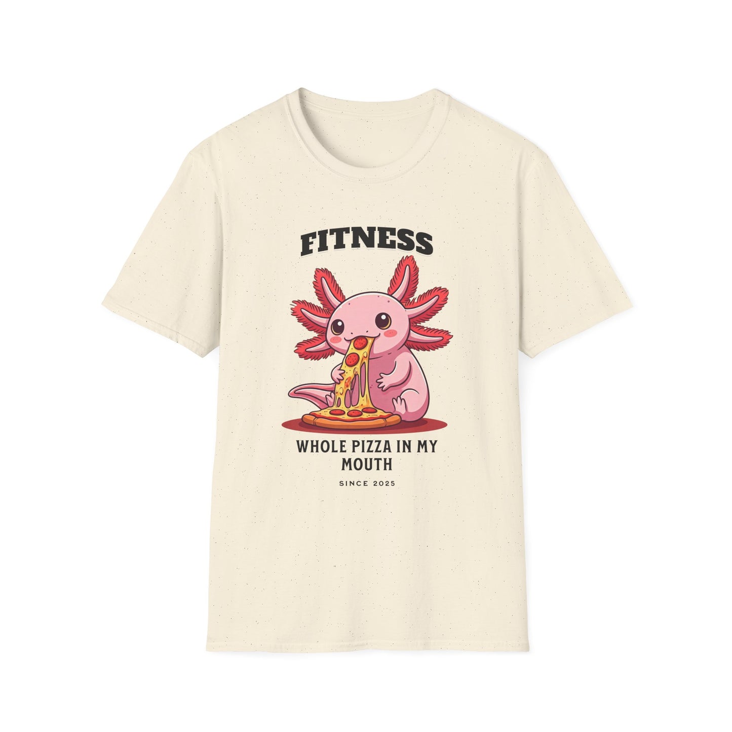 Fitness Axolotl Pizza T-Shirt for Gym Lovers