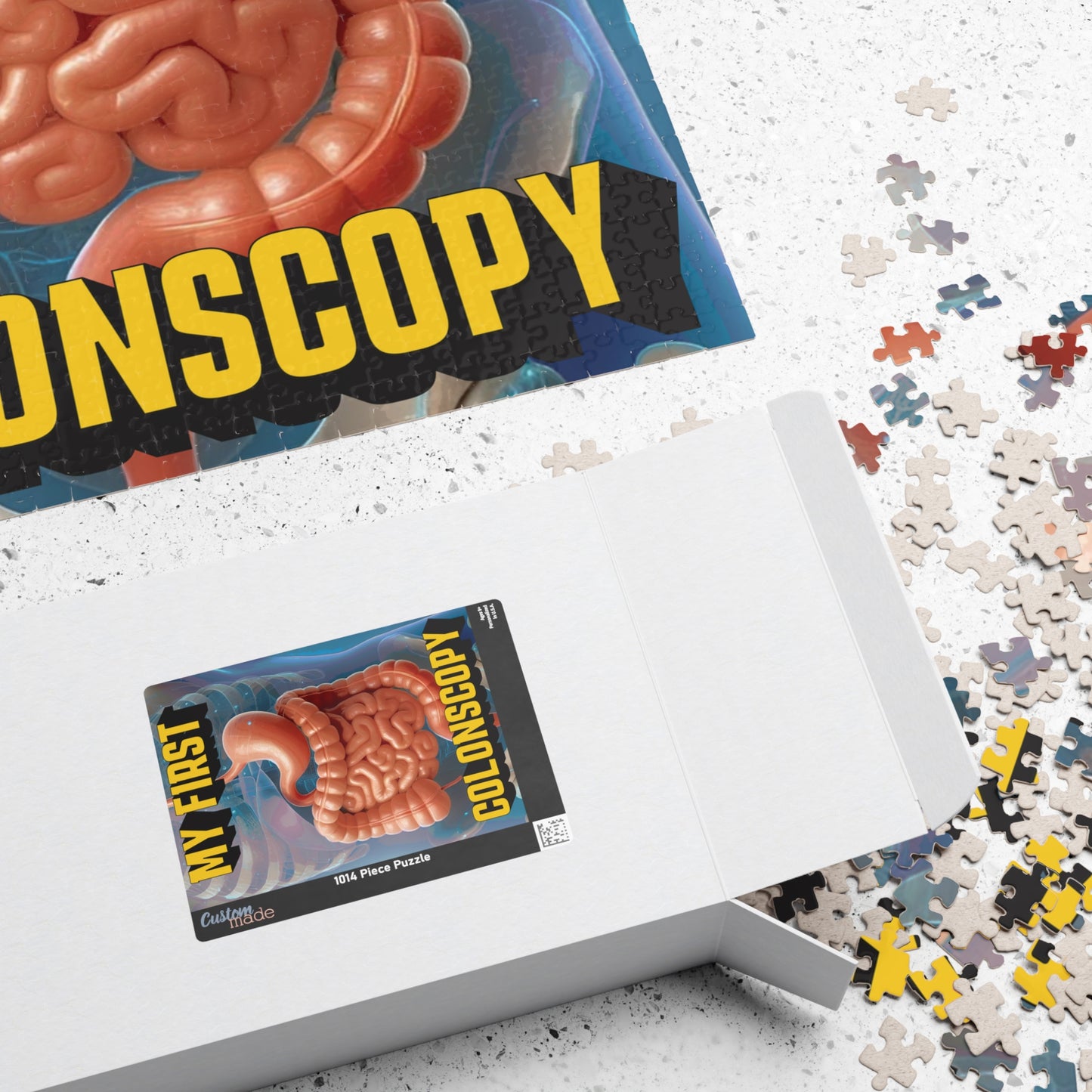 Humorous Colonoscopy Puzzle - Fun Anatomy Gift, Funny Puzzle, Digestive Health Awareness, Unique Party Game