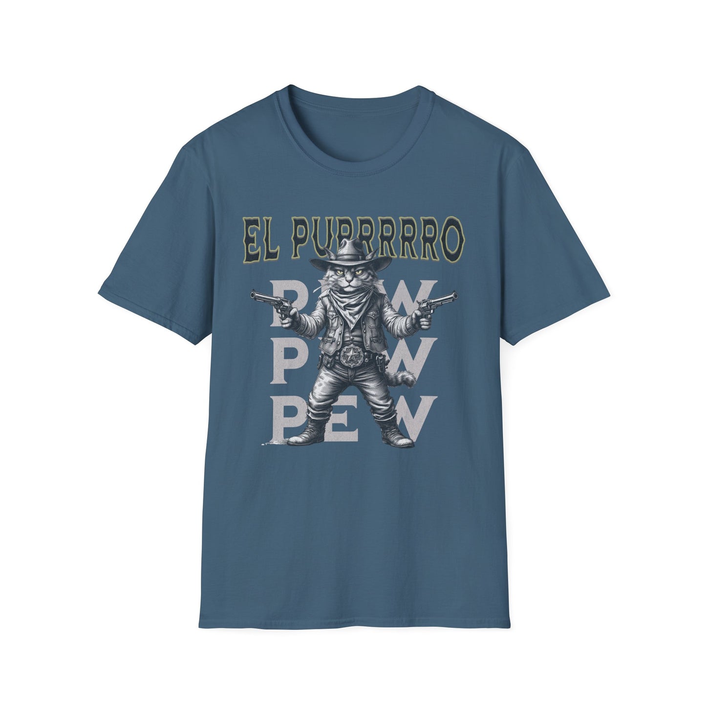 El Purrrro Unisex T-Shirt, Funny Cat Lover Tee, Gift for Pet Owners, Casual Wear, Lighthearted Humor Apparel