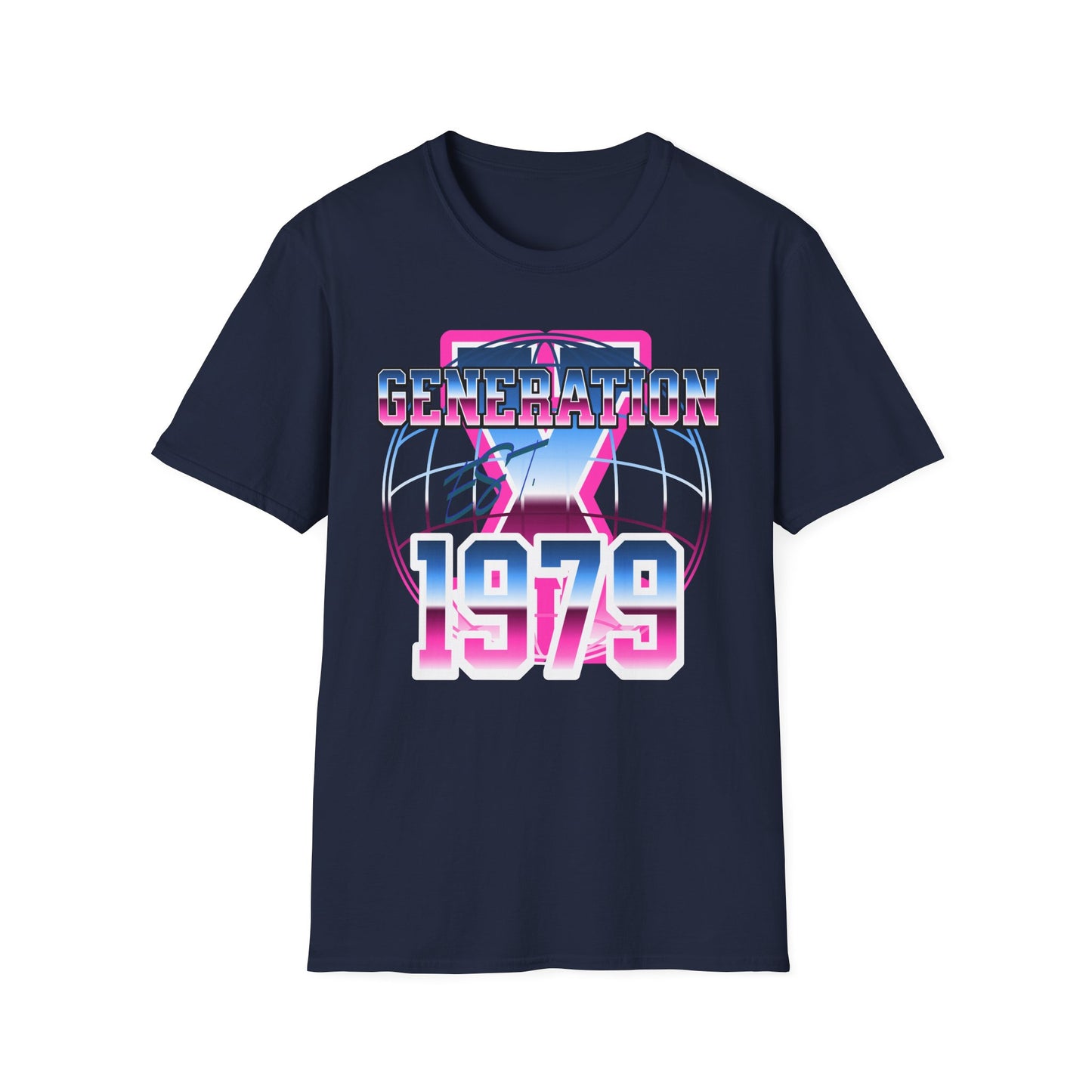 Retro Generation 1979 T-Shirt, Vintage Graphic Tee, Unisex Shirt, Gift for '79 Birthdays, Nostalgia Apparel, Casual Wear