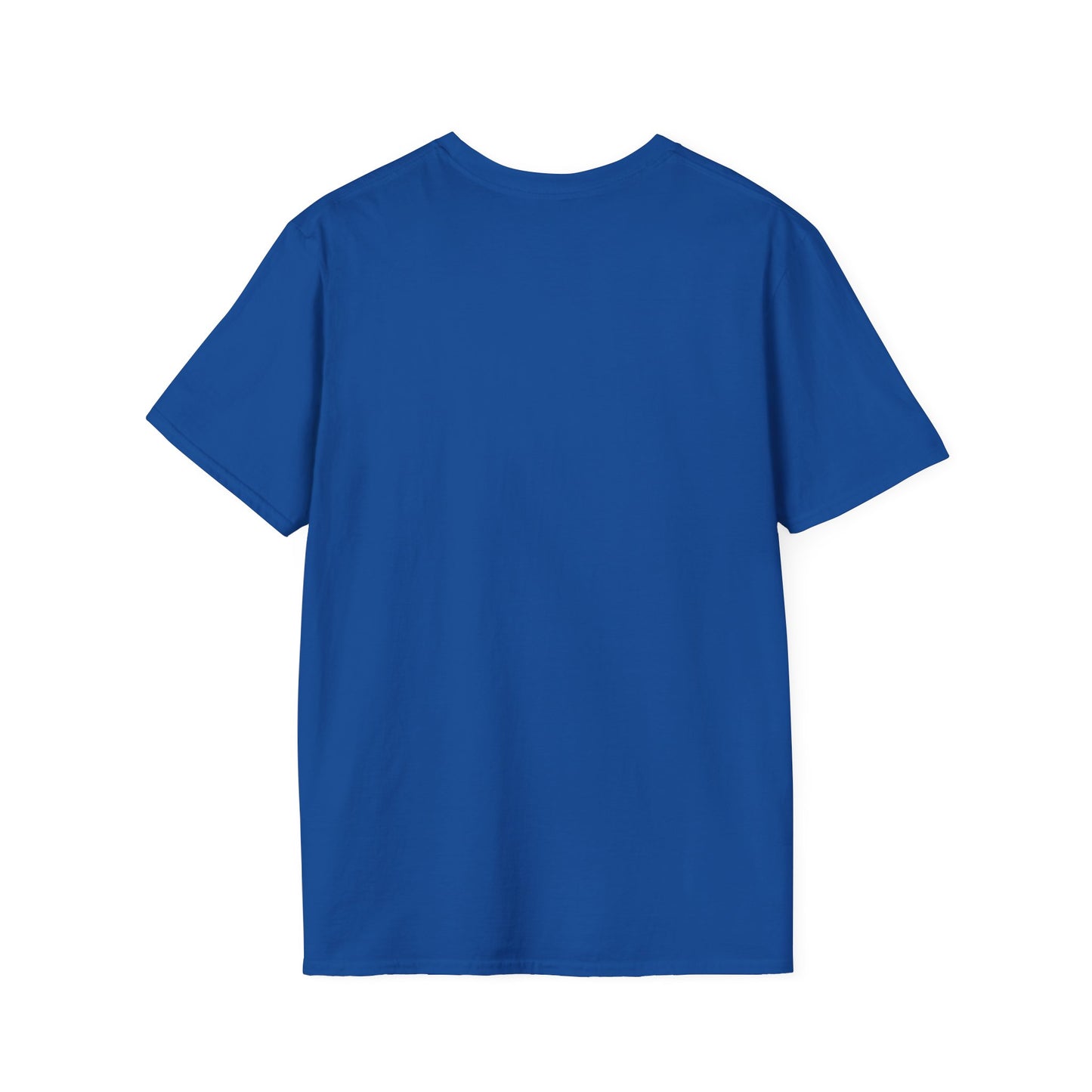 Back of blue shirt blank