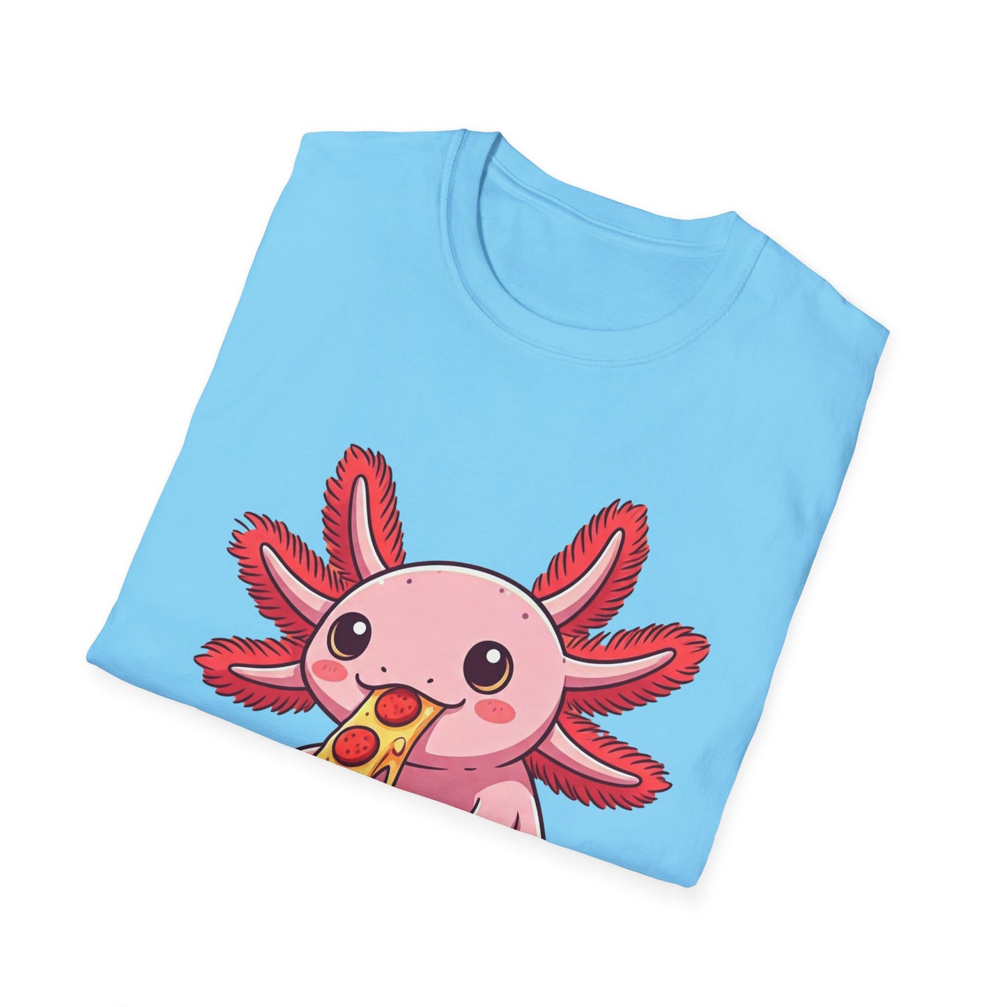 Axolotl Pizza Unisex Softstyle T-Shirt