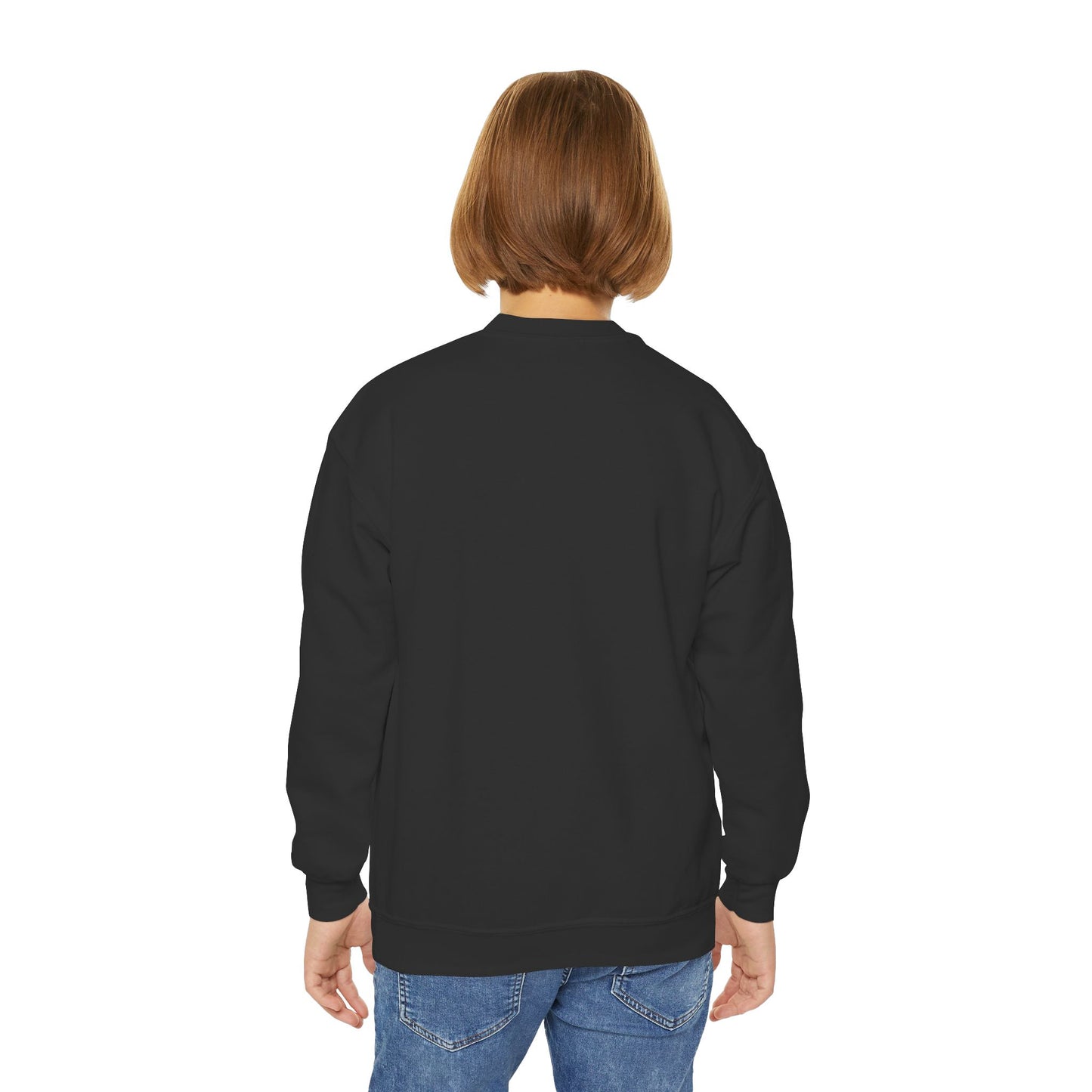Youth Crewneck Sweatshirt - 'Plagued with Problems' Funny Graphic, Perfect for Teens, Casual Wear, Unique Gift, Cozy Style