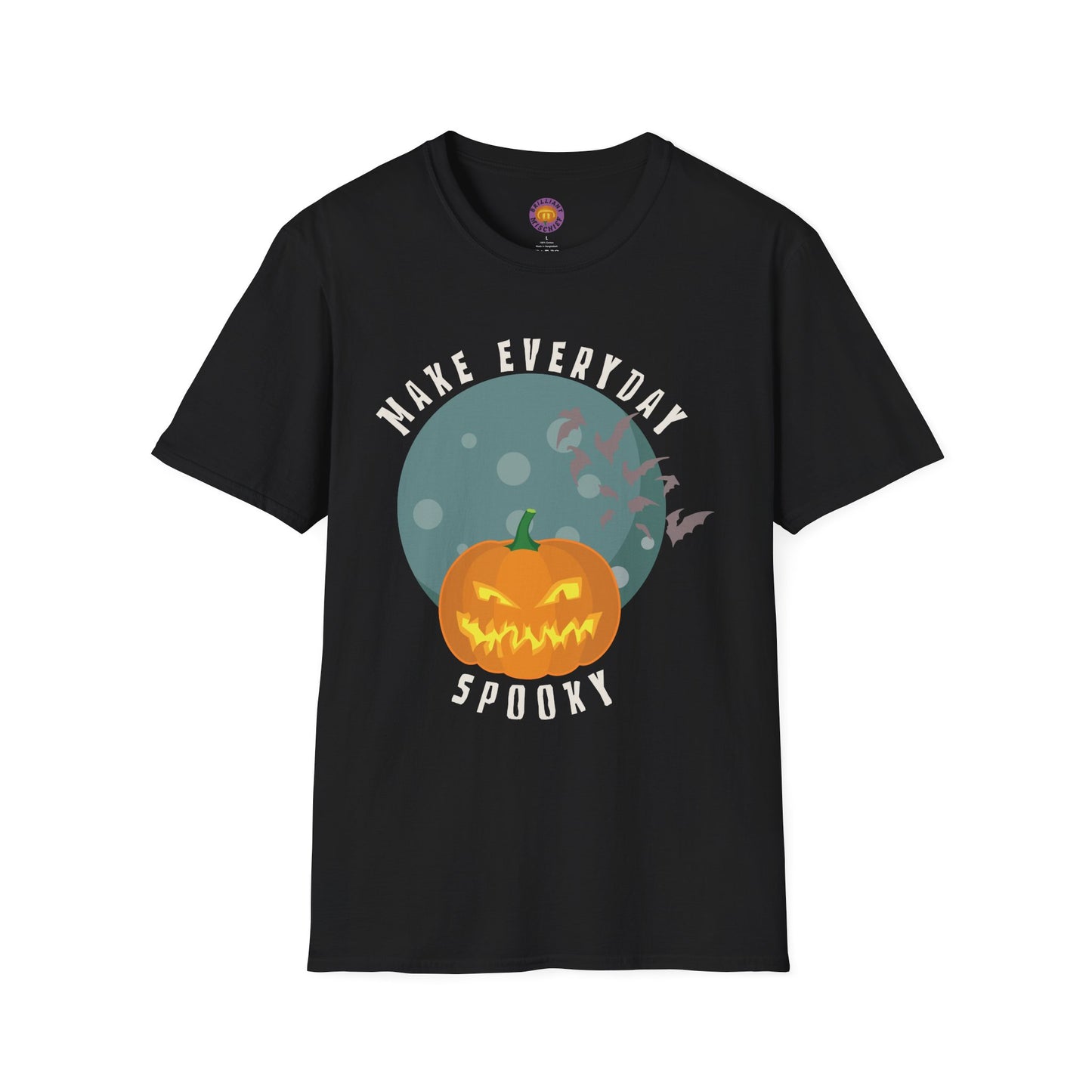 Halloween-Inspired Spooky T-Shirt, Unisex Graphic Tee, Everyday Casual Wear, Fall Fashion, Pumpkin Design, Gift for Halloween Lovers