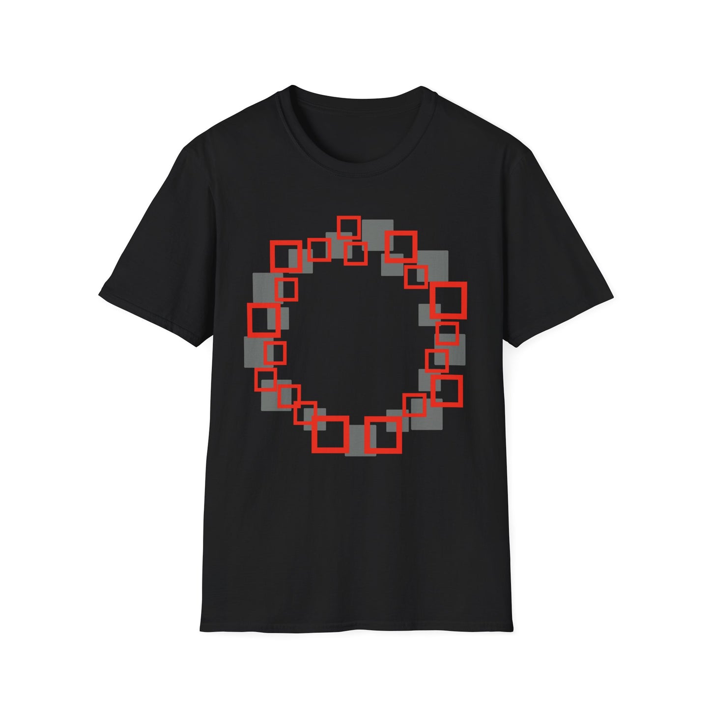 Squares make a Circle Unisex Softstyle T-Shirt