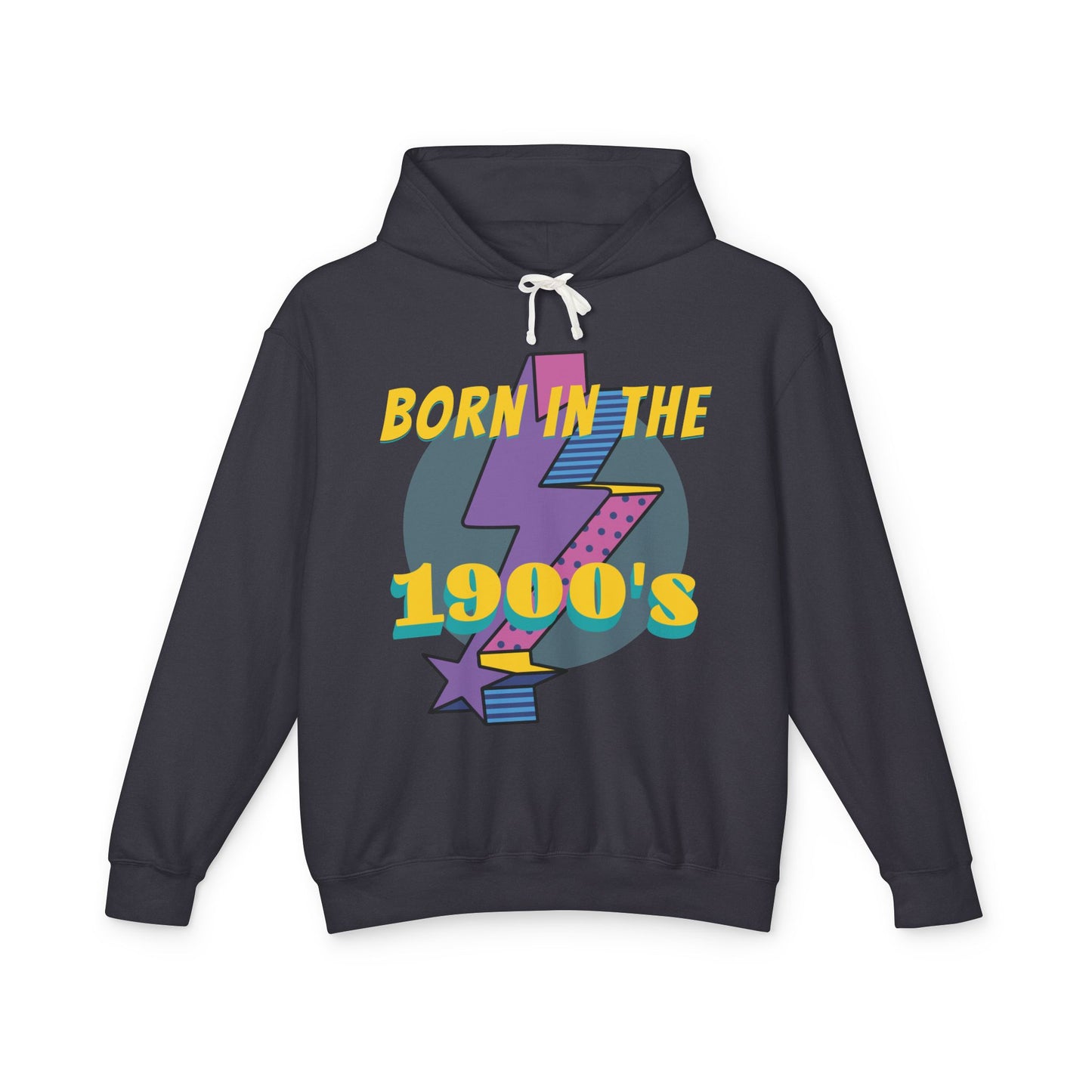 Retro 1900's Unisex Lightweight Hooded Sweatshirt, Vintage Hoodie, Nostalgic Apparel, Gift for Birthday, 80s Style Sweatshirt, Casual [...]
