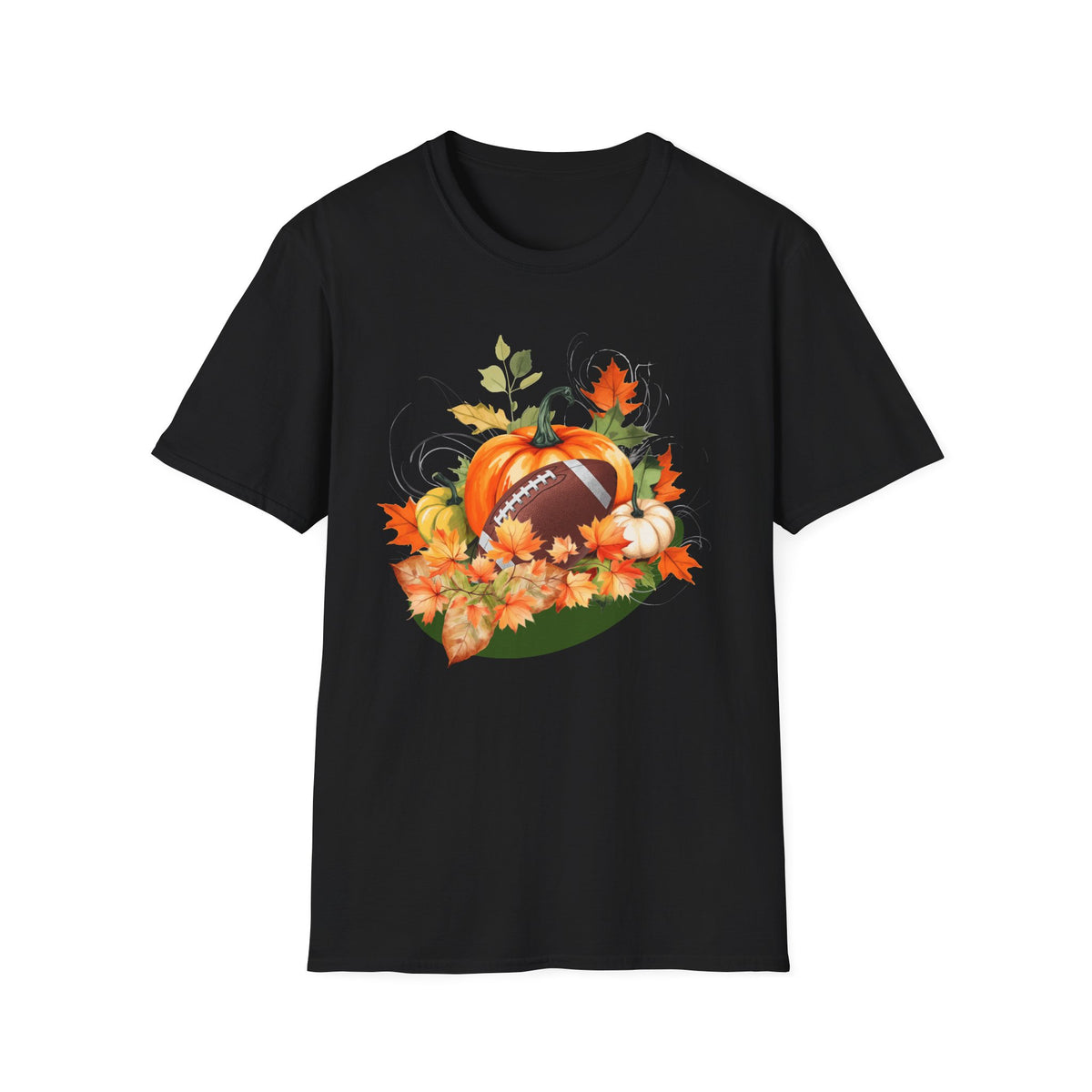 Thanksgiving Football Pumpkin Harvest T-Shirt