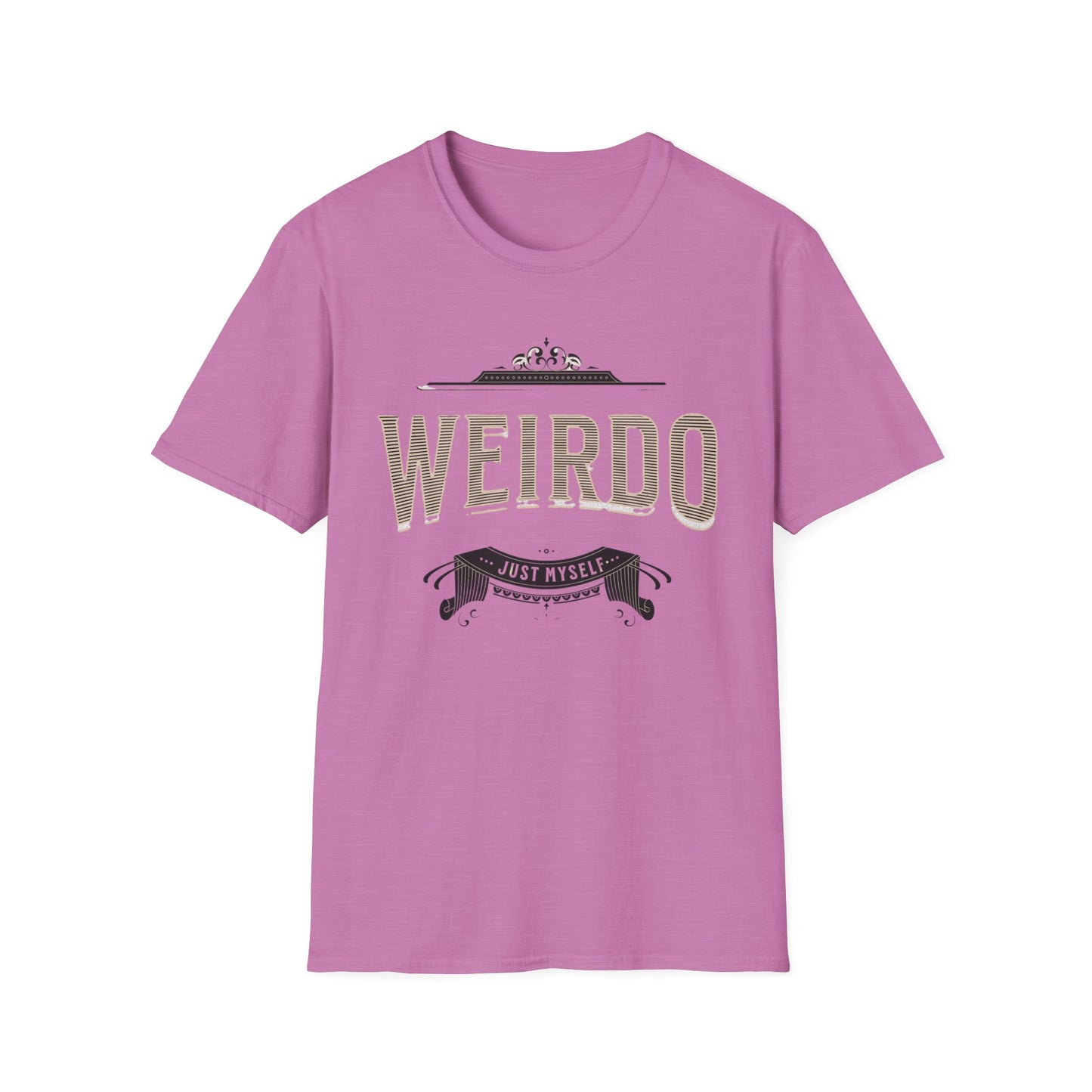 Quirky Weirdo Unisex Softstyle T-Shirt | Funny Graphic Tee for Self-Expression, Casual Wear, Gift for Friends, Birthday, and Everyday
