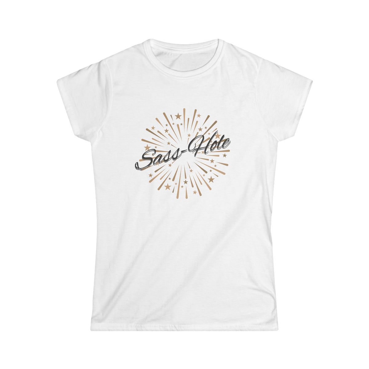 Sass-Hole Women's Softstyle Tee, Funny T-Shirt, Casual Tee, Gift for Friends, Affordable Fashion, Humorous Apparel