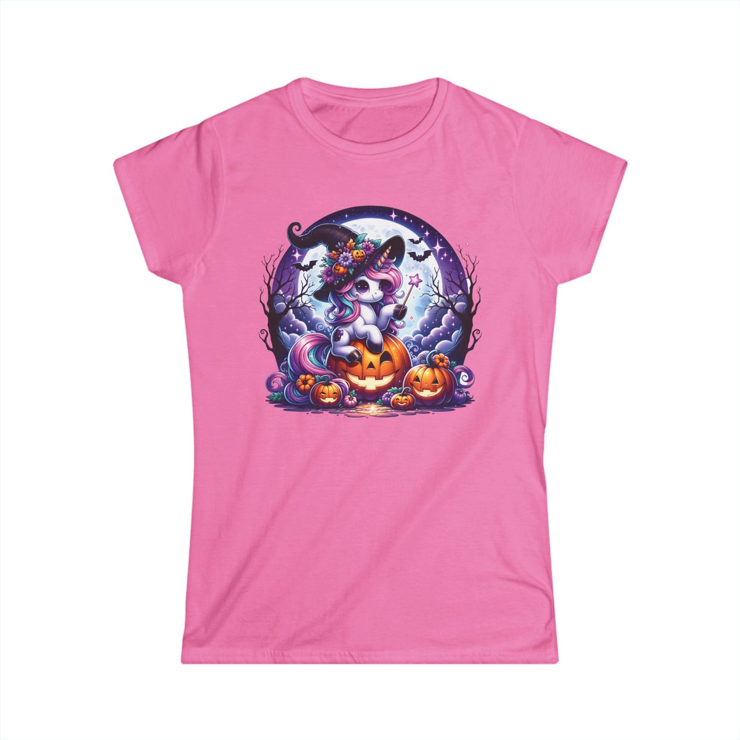 Whimsical Halloween Unicorn Tee | Cute Graphic Shirt, Autumn Fashion, Gifts for Her, Witchy Vibes, Fun Tee