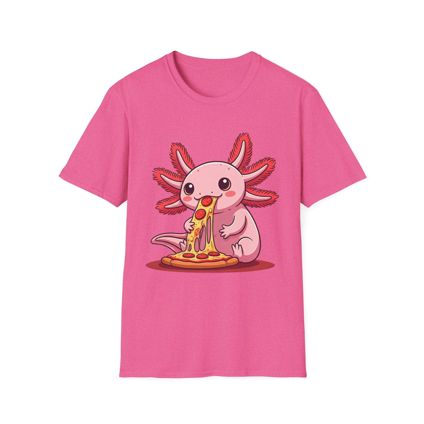 Axolotl Pizza Unisex Softstyle T-Shirt