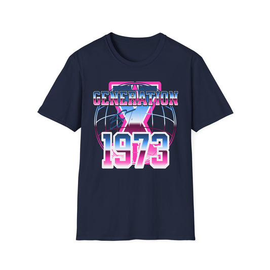 1973 Retro Generation T-Shirt, Vintage Style Tee, Unisex Casual Wear, Gift for Gen ZX Nostalgic Fashion, Birthday Gift