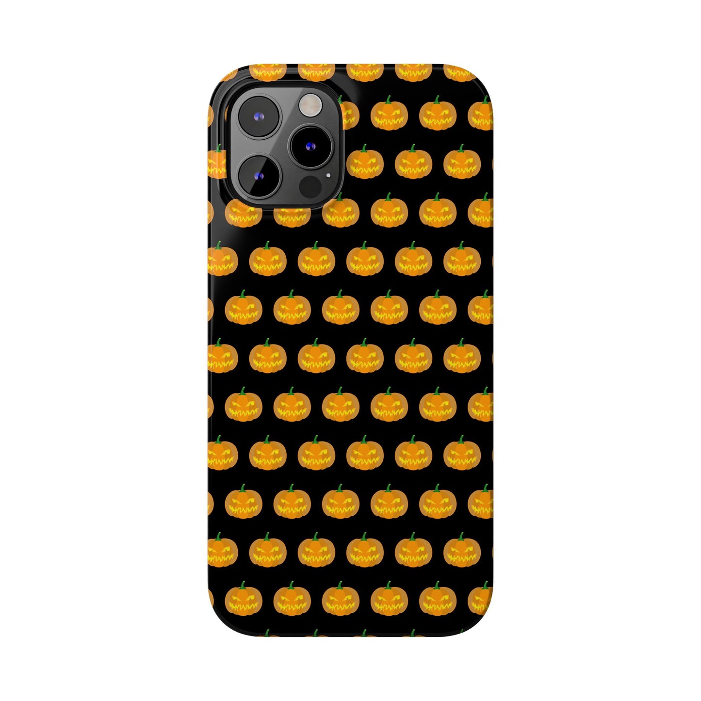 Halloween Pumpkin Slim Phone Cases, Fall Accessories, Cute Cell Phone Covers, Festive Gifts for Halloween Lovers, Seasonal Decor