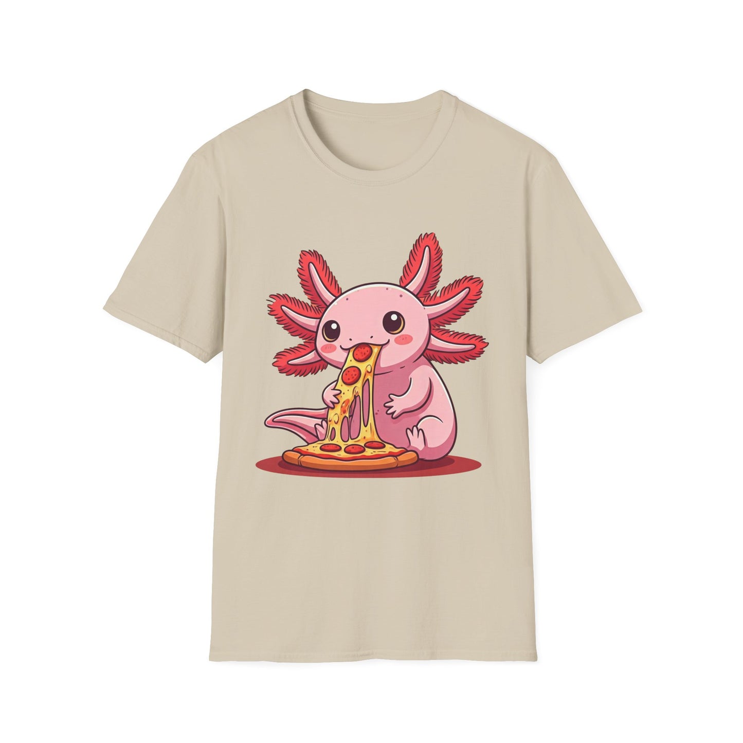 Axolotl Pizza Unisex Softstyle T-Shirt