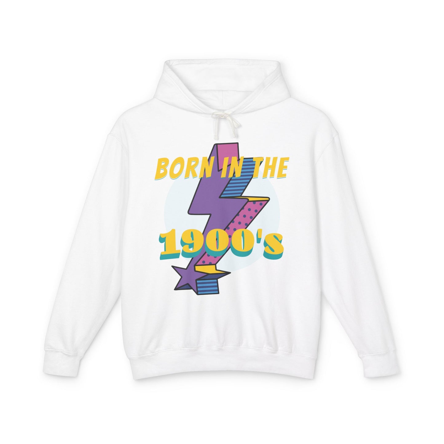 Retro 1900's Unisex Lightweight Hooded Sweatshirt, Vintage Hoodie, Nostalgic Apparel, Gift for Birthday, 80s Style Sweatshirt, Casual [...]