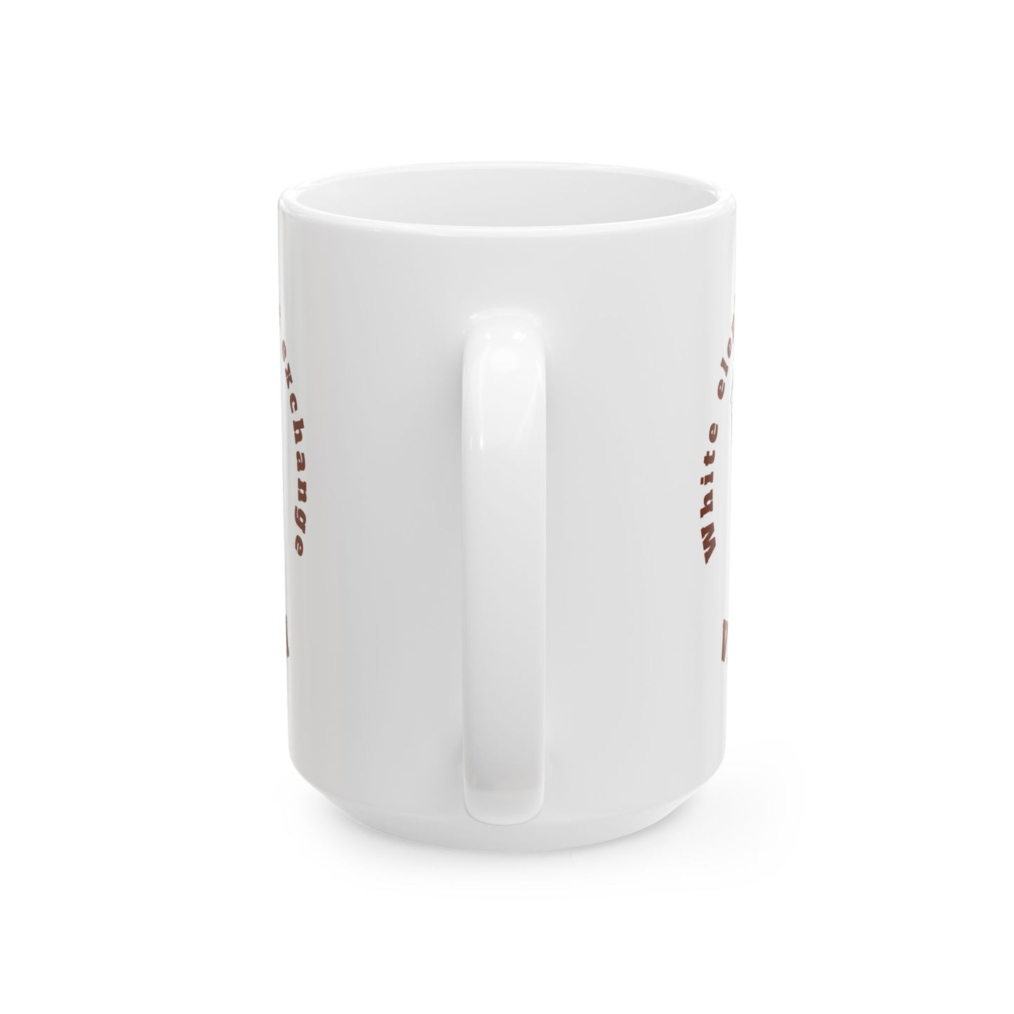 Christmas Ceramic Mug — "White elephant gift exchange" Victim Coffee Cup (15oz)