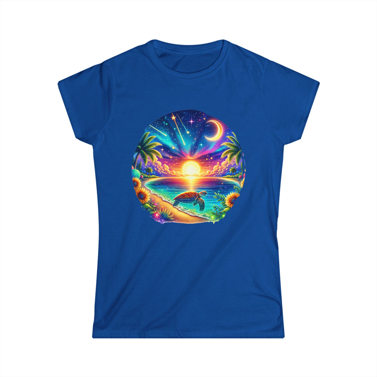 Sunset Paradise Women's Tee, Tropical Shirt, Beach Vibe Top, Summer Apparel, Vacation Wear, Gift for Her