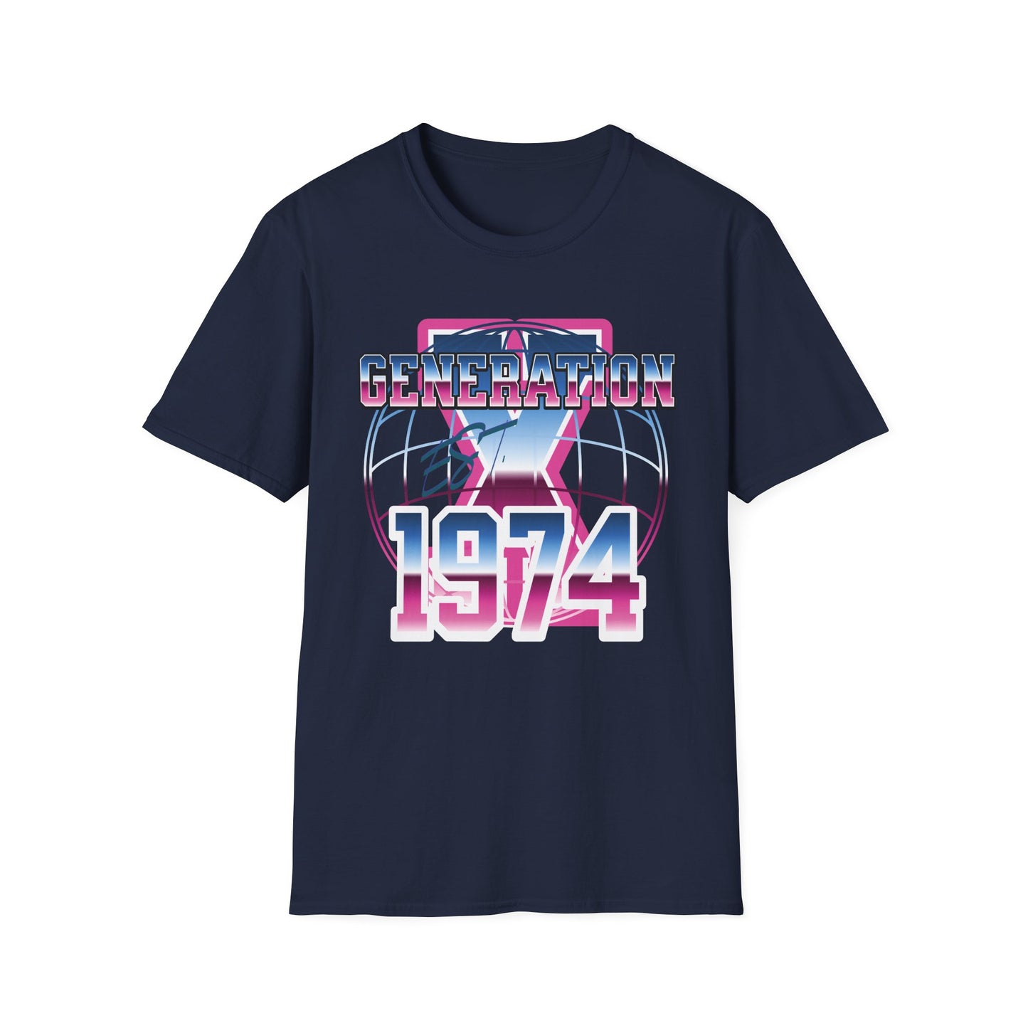 Retro Generation X 1974 T-Shirt, Unisex Nostalgia Tee, Vintage Style Gift, Casual Outfit, Unique Birthday Apparel