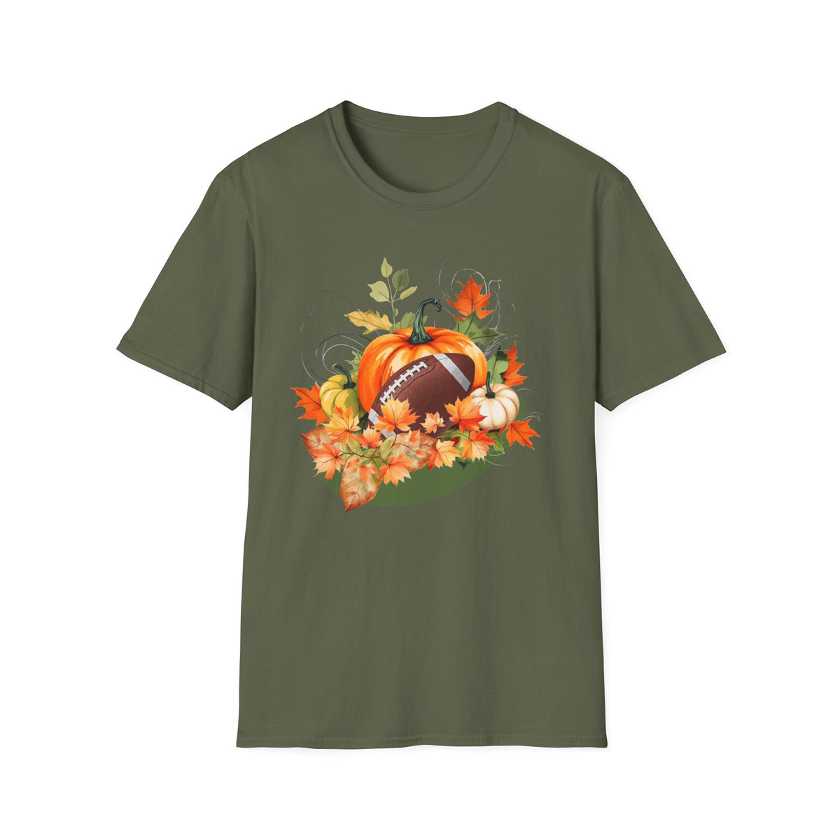 Thanksgiving Football Pumpkin Harvest T-Shirt