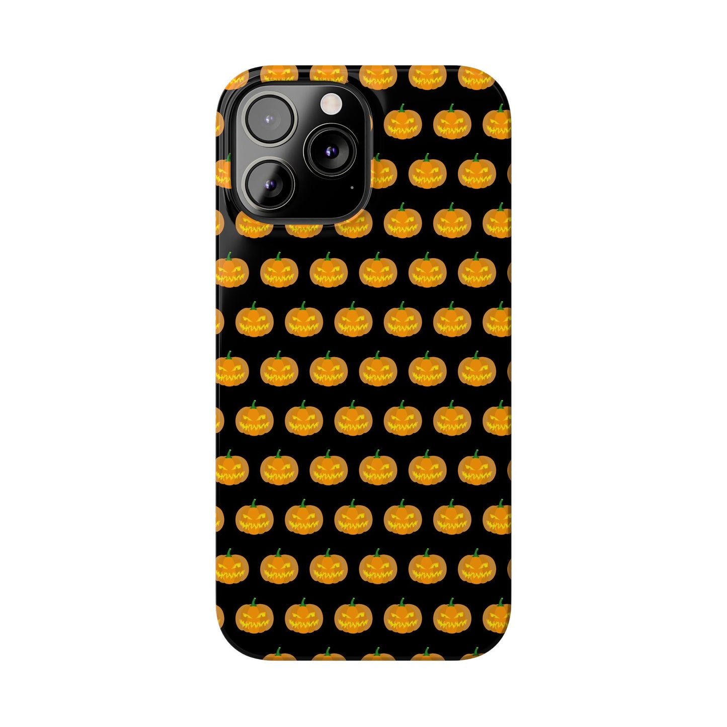 Halloween Pumpkin Slim Phone Cases, Fall Accessories, Cute Cell Phone Covers, Festive Gifts for Halloween Lovers, Seasonal Decor
