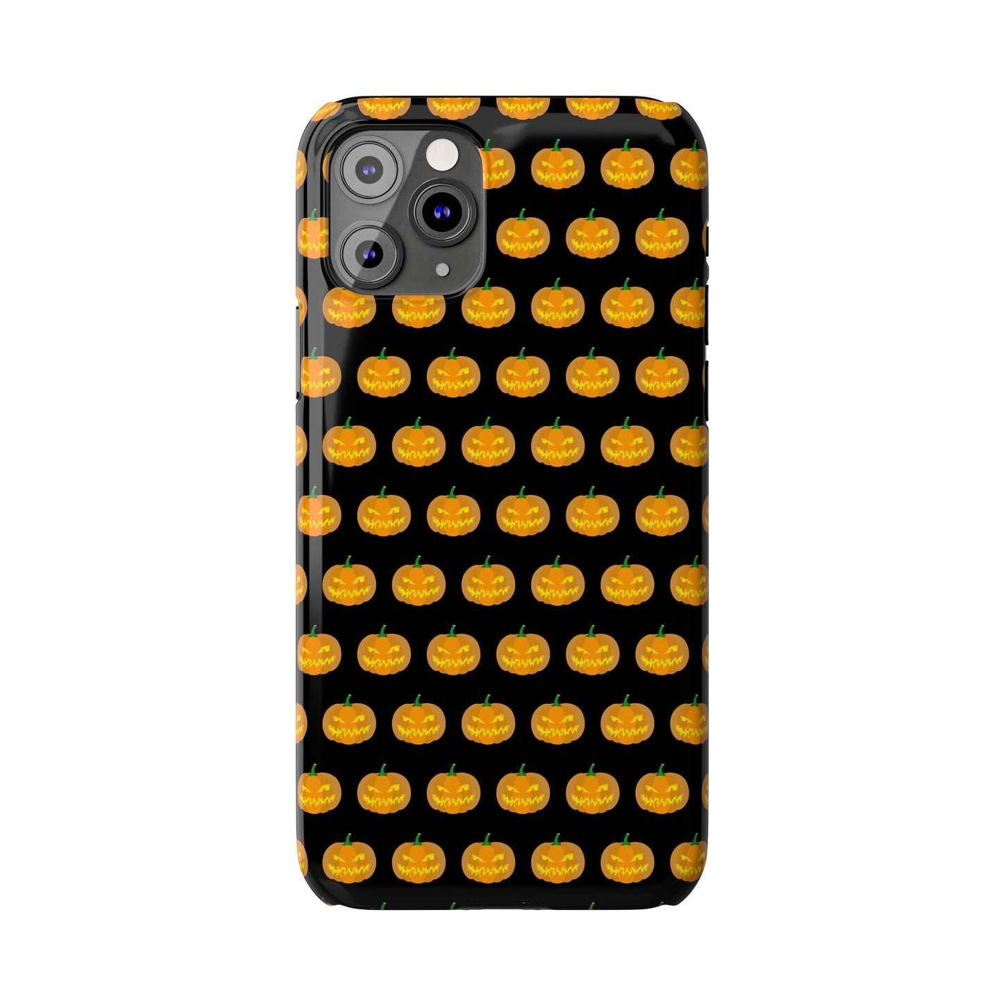 Halloween Pumpkin Slim Phone Cases, Fall Accessories, Cute Cell Phone Covers, Festive Gifts for Halloween Lovers, Seasonal Decor