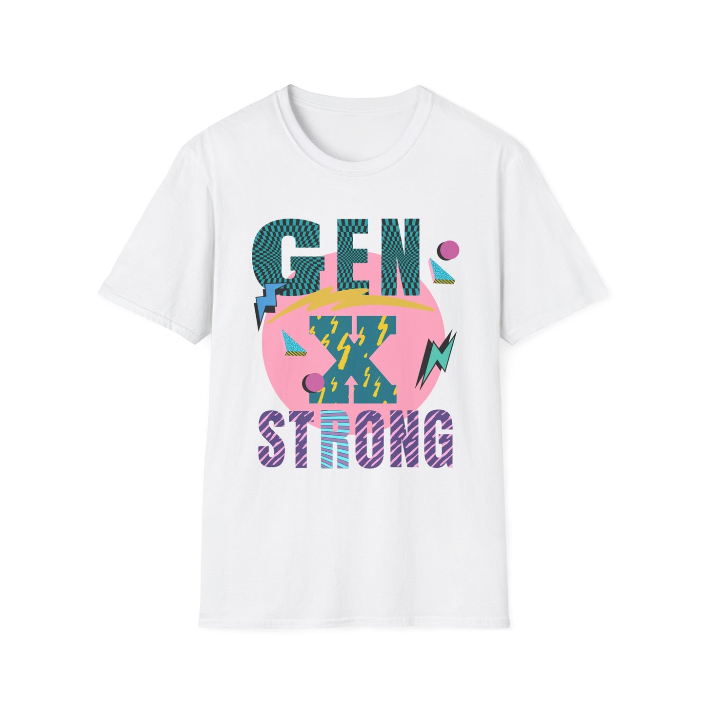 Gen X Strong T-Shirt, Retro Graphic Tee, Gift for Gen X, Vintage Style Apparel, Casual Wear for 90s Nostalgia