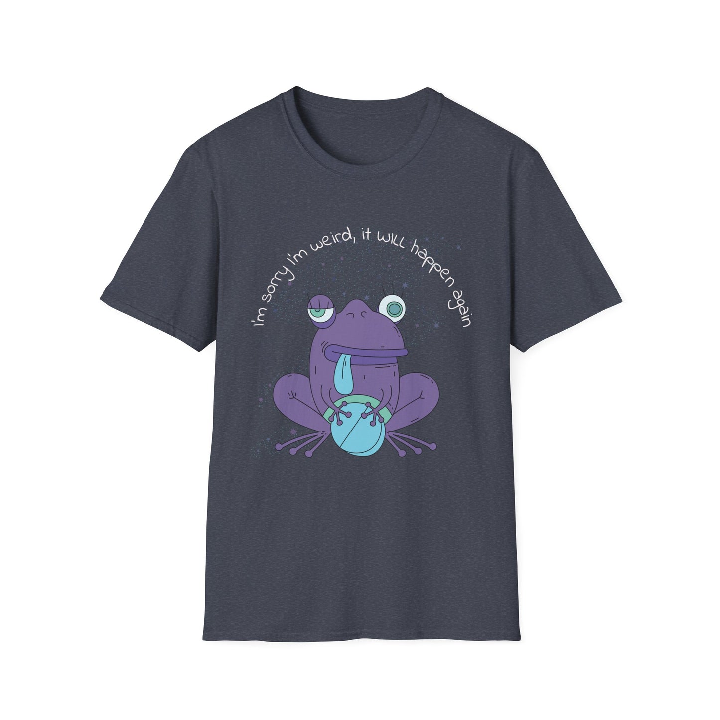 Whimsical Frog T-Shirt - "I'm Sorry I'm Weird, It Will Happen Again" - Funny Tee for Frog Lovers, Humorous Gift, Cute Casual Wear, [...]