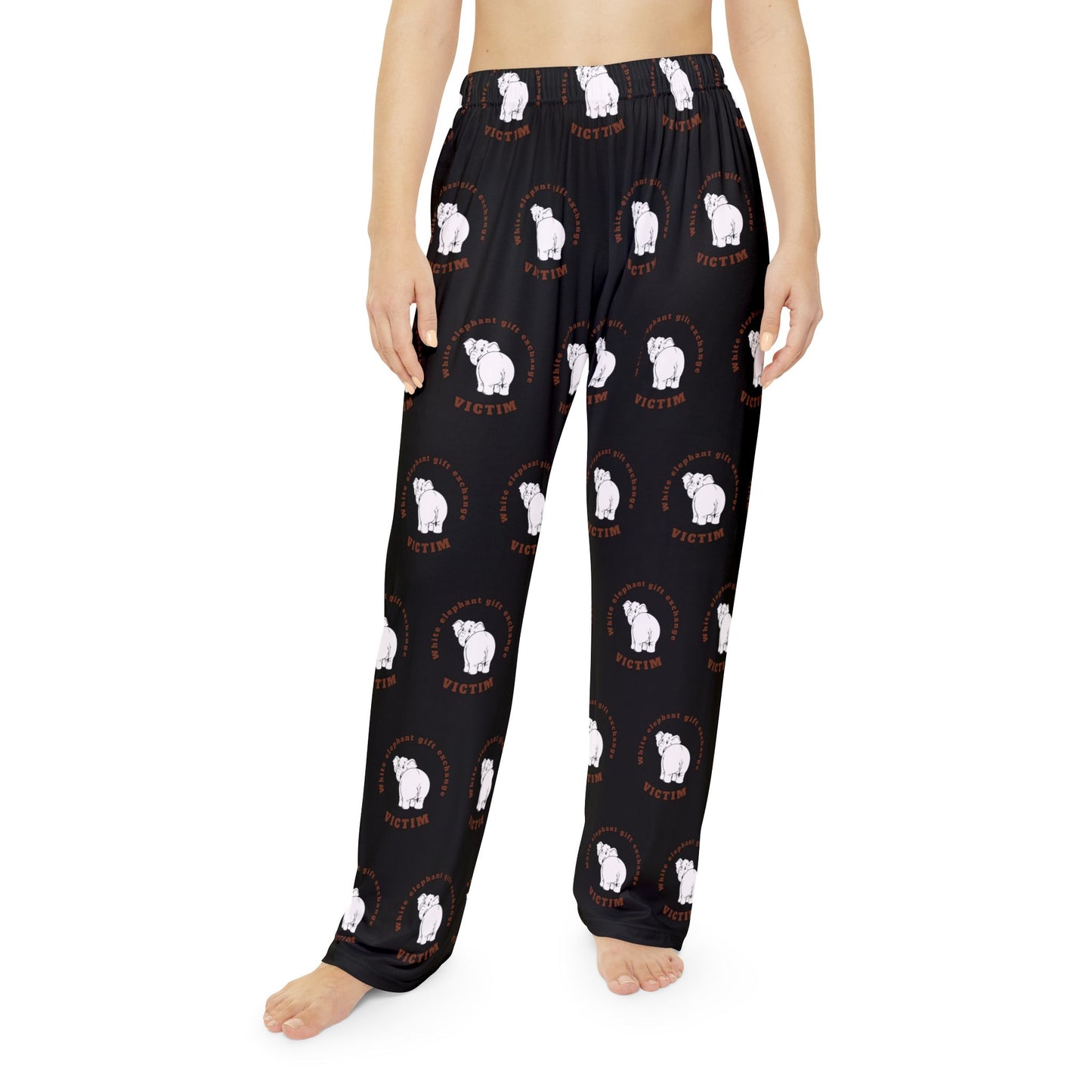 Funny White Elephant Gift Exchange - Cozy Women's Pajama Pants