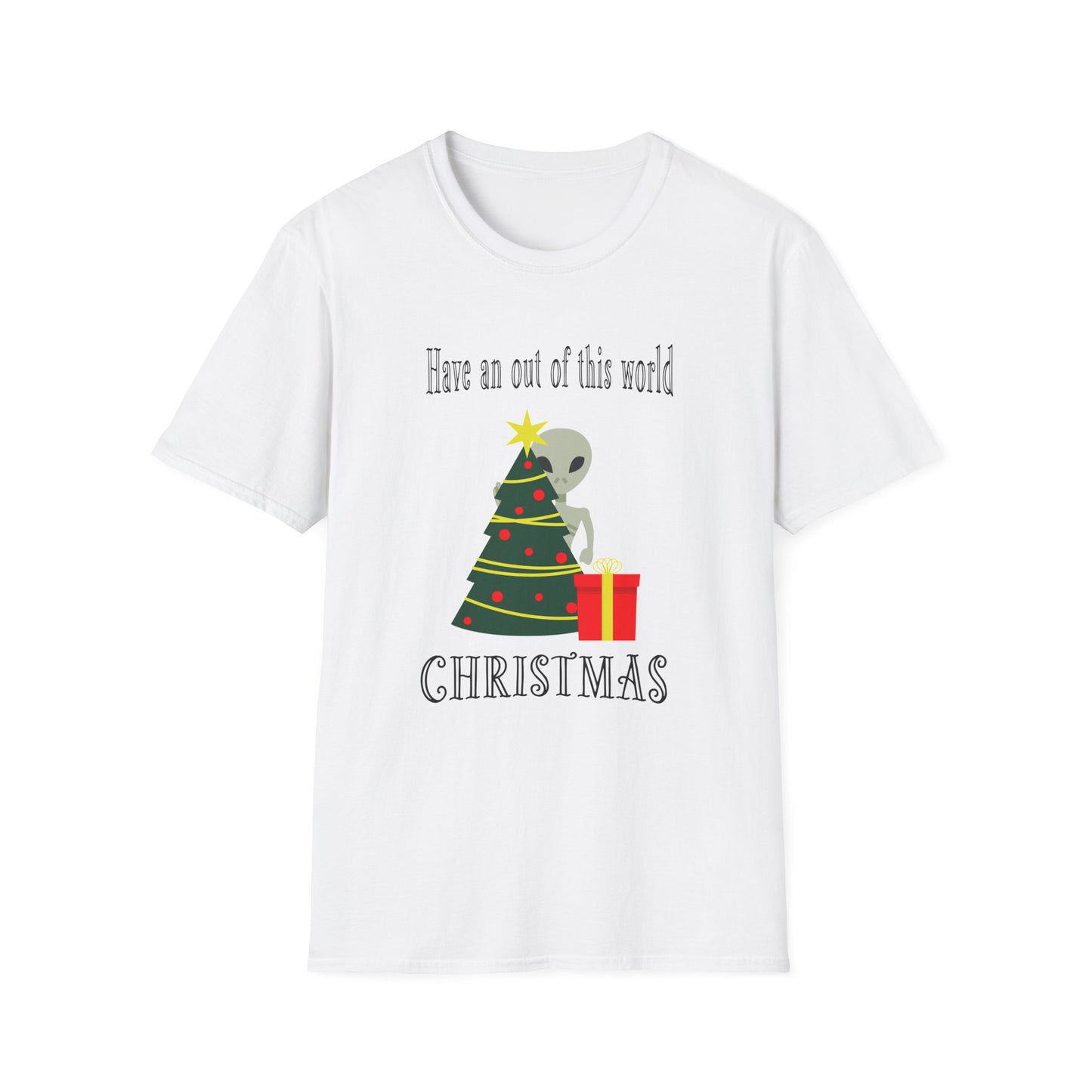Christmas Alien Tree Unisex Softstyle T-Shirt