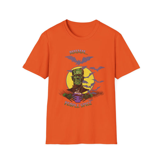 Spooky Halloween People Spice  Frankenstein Unisex T-Shirt, Funny Halloween Shirt, Graphic Tee for Halloween Parties, Halloween Costume, Gift for Halloween Lovers