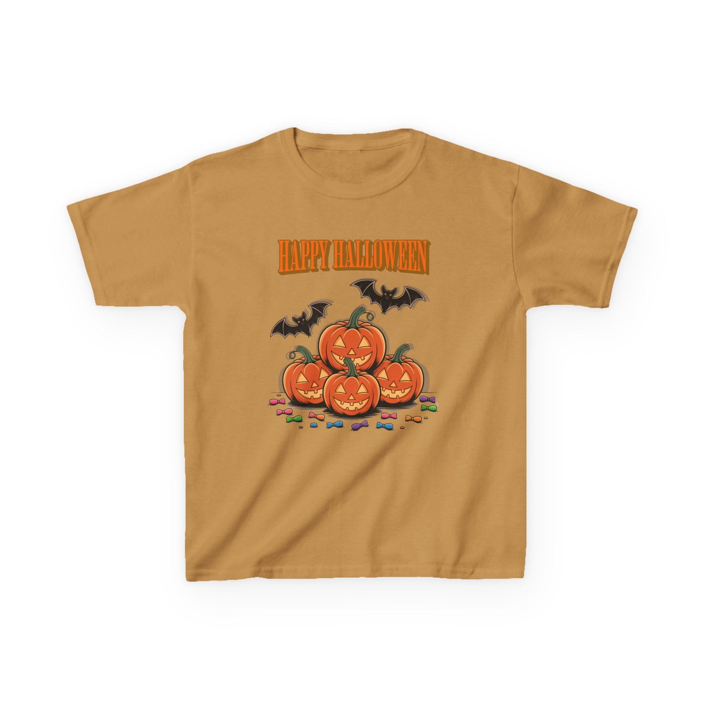 Halloween Kids Tee - Fun Pumpkin and Bat Design, Perfect for Halloween Parties, Fall Celebrations, Cute Casual Wear, Gifts for Kids, [...]