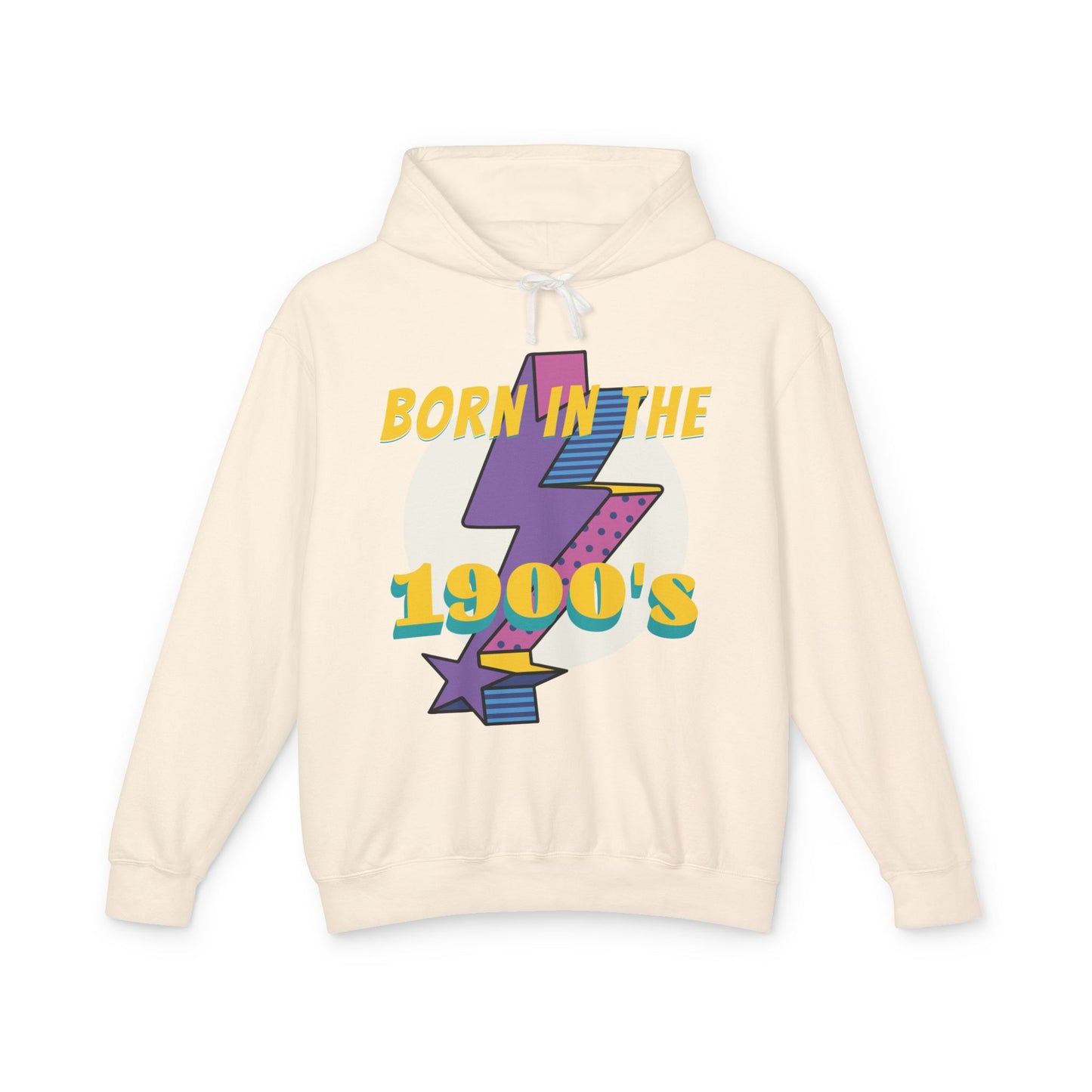 Retro 1900's Unisex Lightweight Hooded Sweatshirt, Vintage Hoodie, Nostalgic Apparel, Gift for Birthday, 80s Style Sweatshirt, Casual [...]