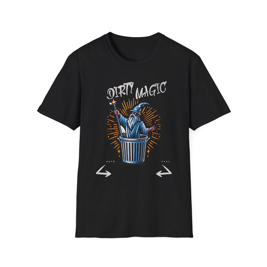 Fake Bands Dirty Magic World Tour Unisex Softstyle T-Shirt, Wizard Shirt, Fantasy Clothing, Gift for Wizards, Men's & Women's Tee