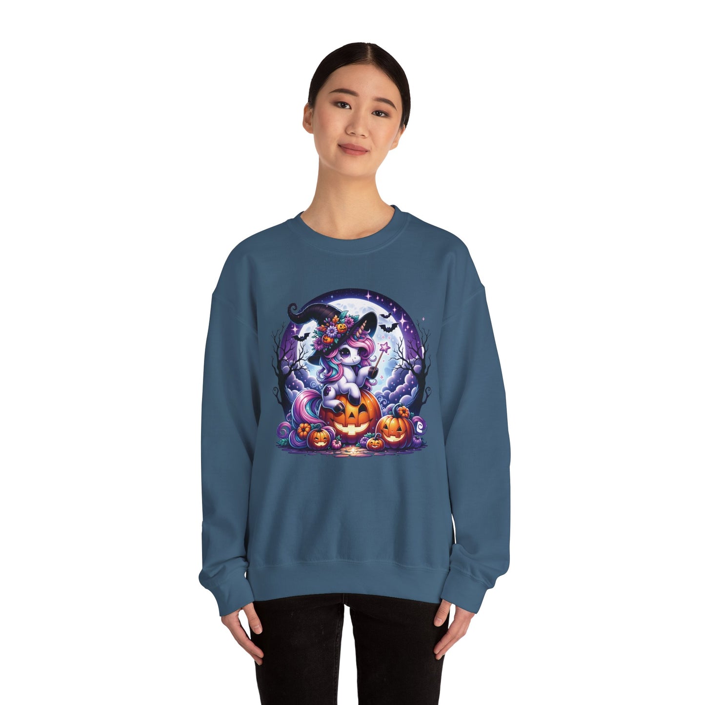 Magical Unicorn Halloween Sweatshirt | Cozy Fall Attire, Perfect for Halloween Parties, Gifts for Halloween Lovers, Cute Crewneck