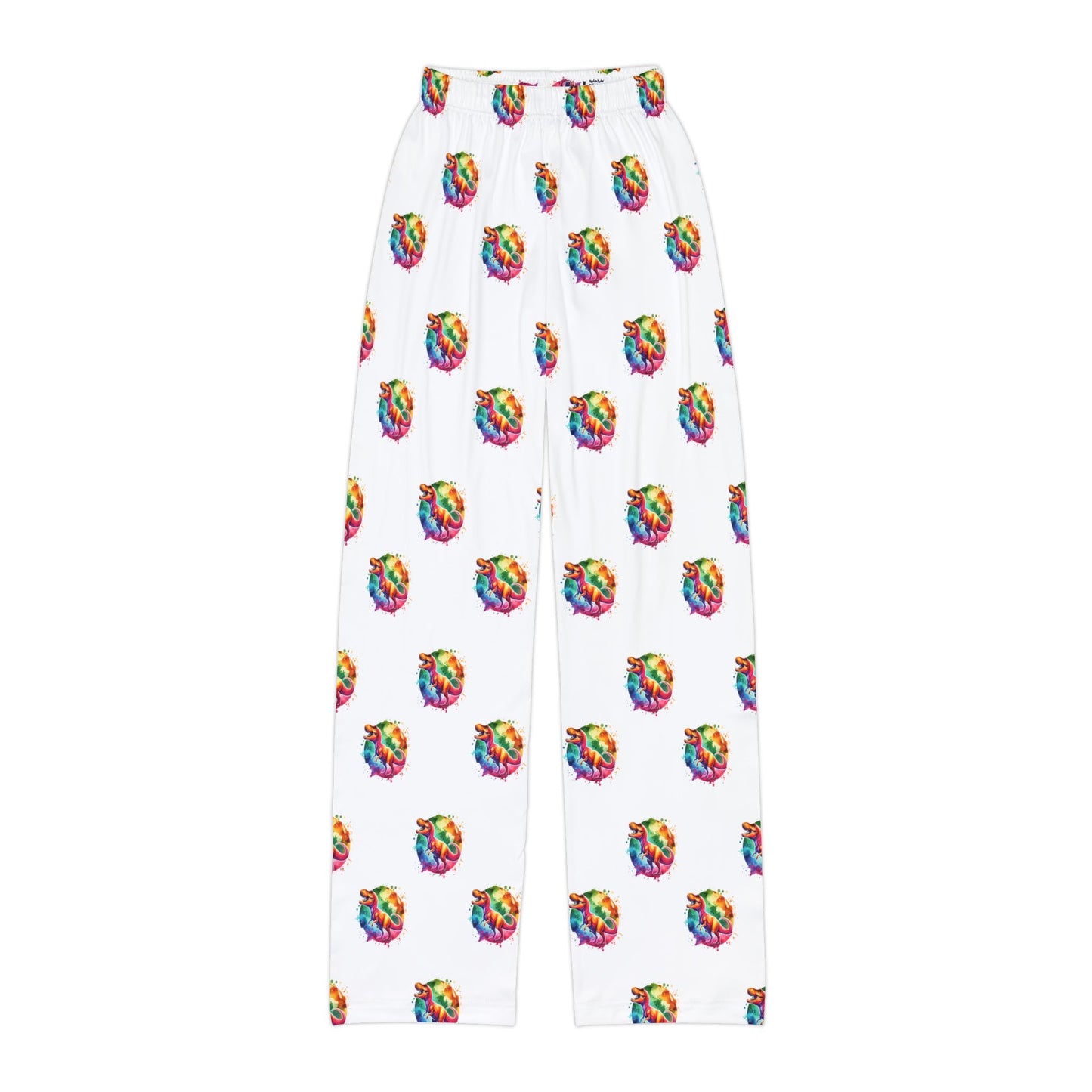 Colorful T Rex Kids Lounge Pants, Comfortable Pajama Pants, Fun Casual Wear, Summer Lounge, Birthday Gift for Kids, Playtime Pants