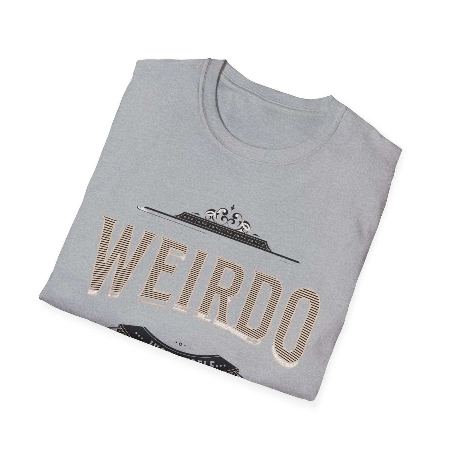 Quirky Weirdo Unisex Softstyle T-Shirt | Funny Graphic Tee for Self-Expression, Casual Wear, Gift for Friends, Birthday, and Everyday