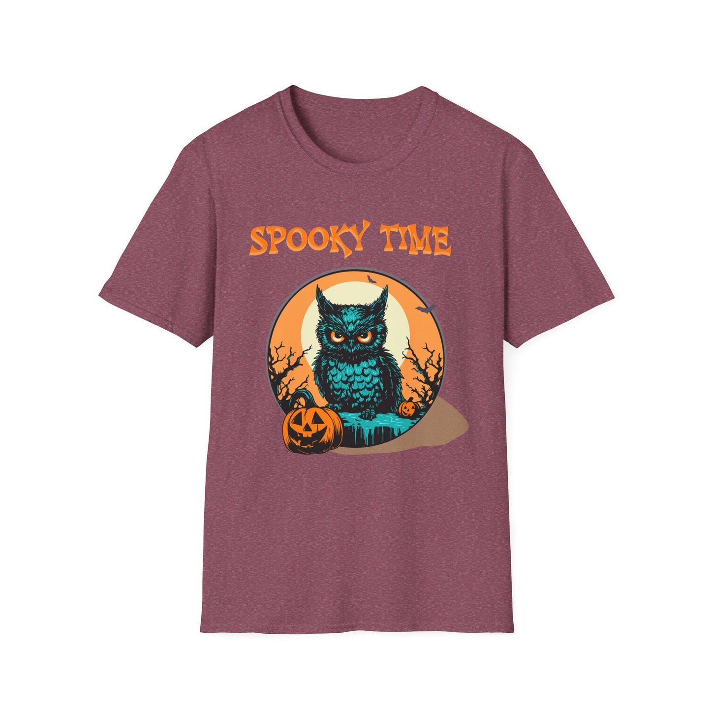 Spooky Owl T-Shirt, Halloween Tee, Fall Fashion, Unisex Graphic Shirt, Pumpkin Shirt, Cozy Casual Wear
