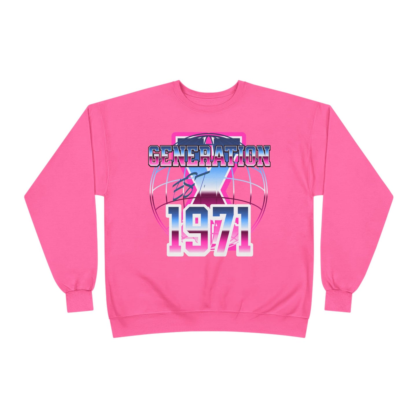 Retro Generation 1971 Sweatshirt, Vintage Crewneck, Unisex Eco-Friendly Clothing, Gift for Retro Lovers, Casual Wear