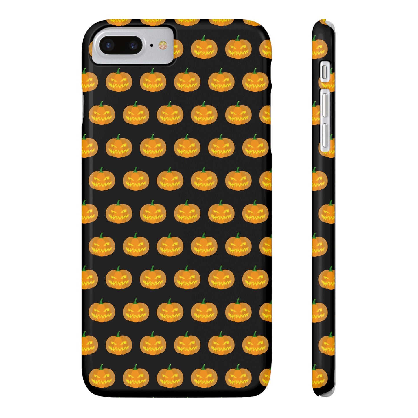 Halloween Pumpkin Slim Phone Cases, Fall Accessories, Cute Cell Phone Covers, Festive Gifts for Halloween Lovers, Seasonal Decor