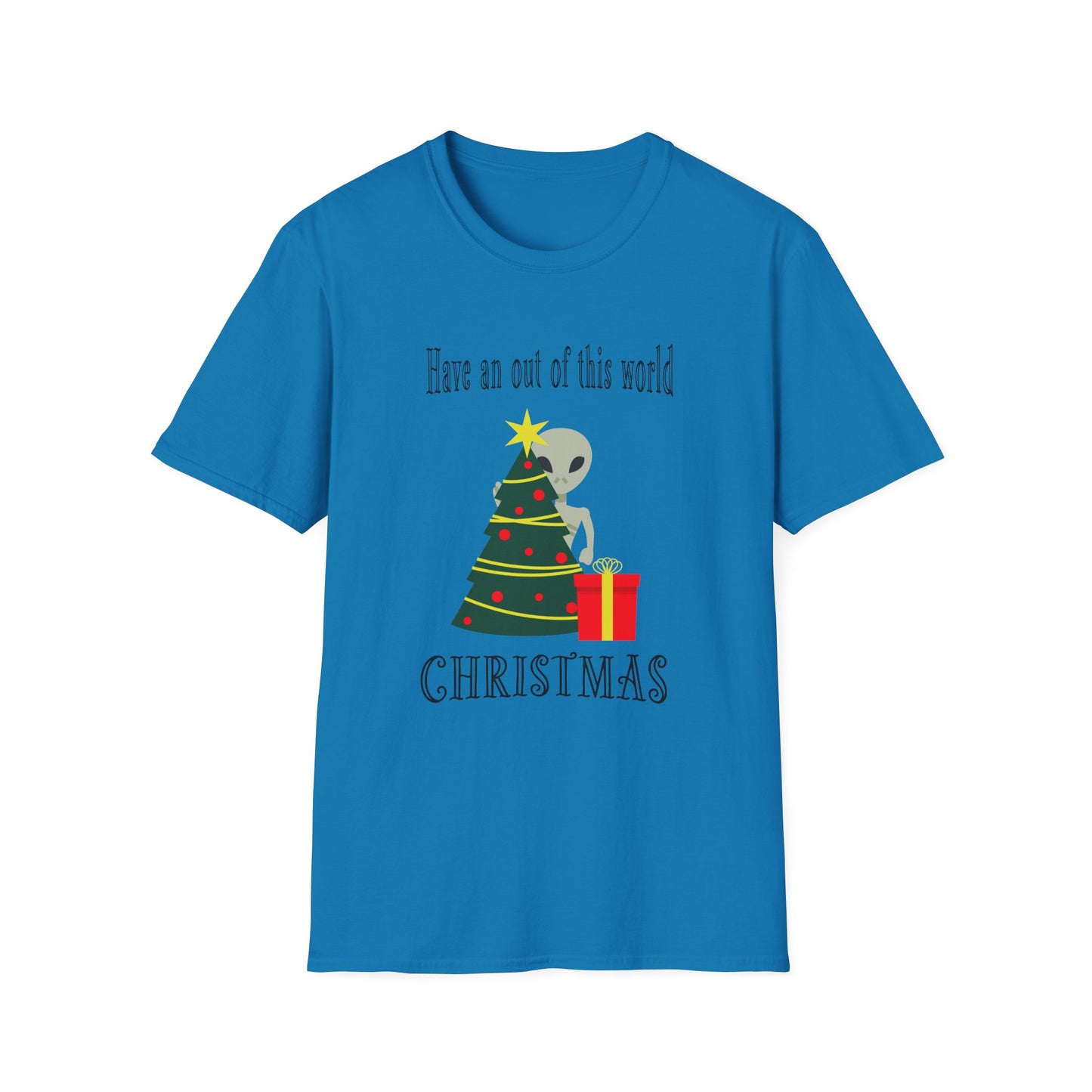Christmas Alien Tree Unisex Softstyle T-Shirt