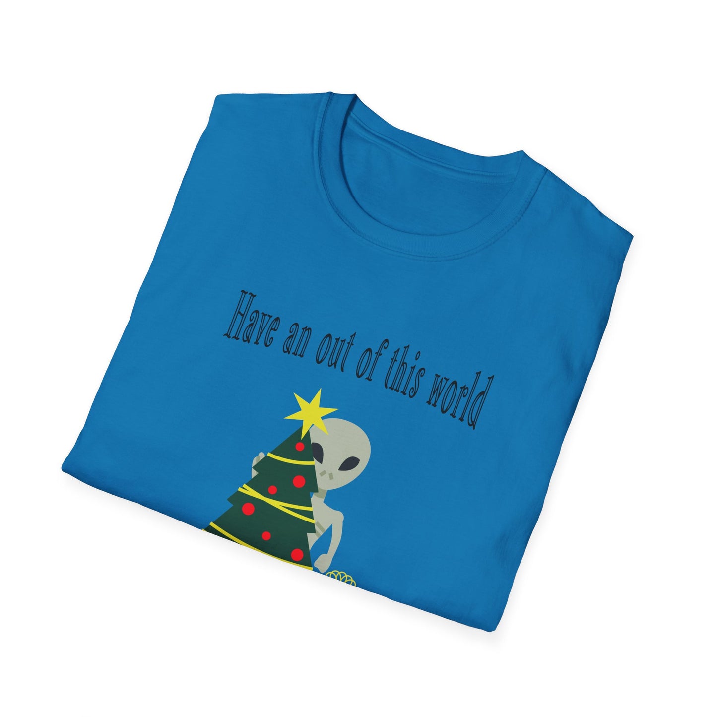 Christmas Alien Tree Unisex Softstyle T-Shirt