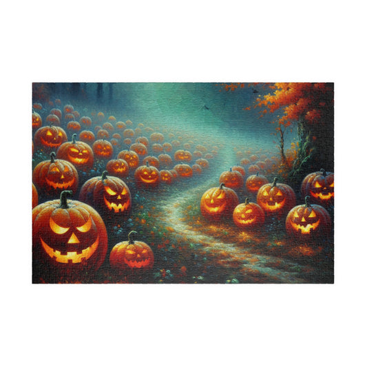 Halloween Pumpkin Puzzle 1014-piece | Spooky Decor, Family Fun, Autumn Activity, Fall Festivities, Halloween Gift