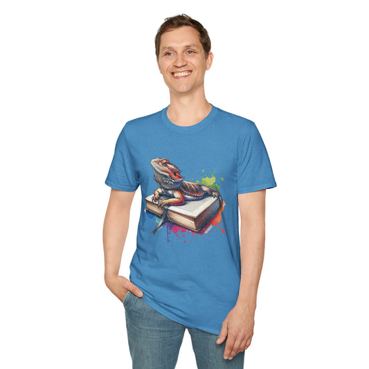 Bearded Dragon Book Unisex Softstyle T-Shirt